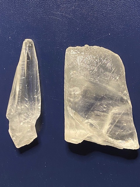 Calcite, Two Crystals from Jose Maria Patoni, Durango, Mexico