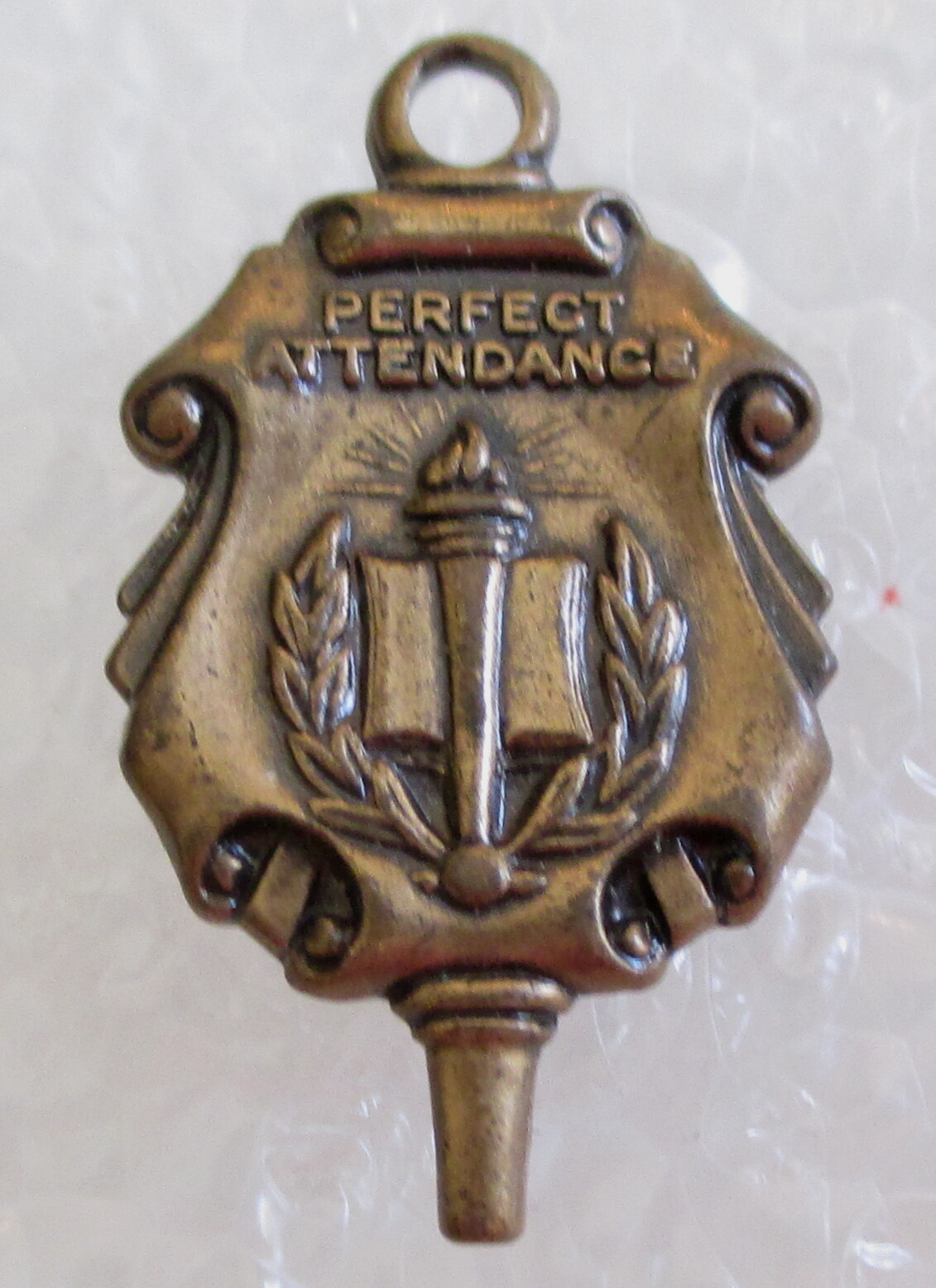 Vintage School Perfect Attendance Award Pin Vintage School Perfect Attendance Award Pin