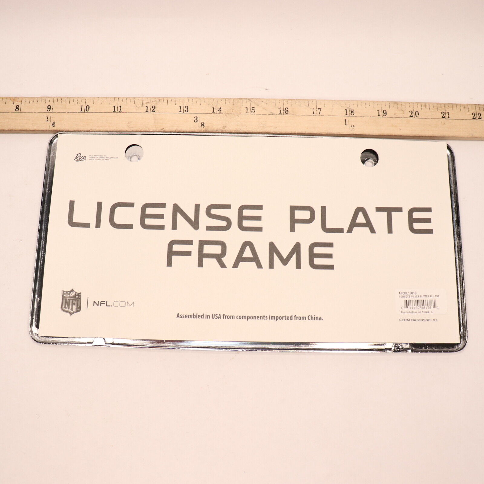 Rico NFL Dallas Cowboys License Plate Frame Chrome 12\