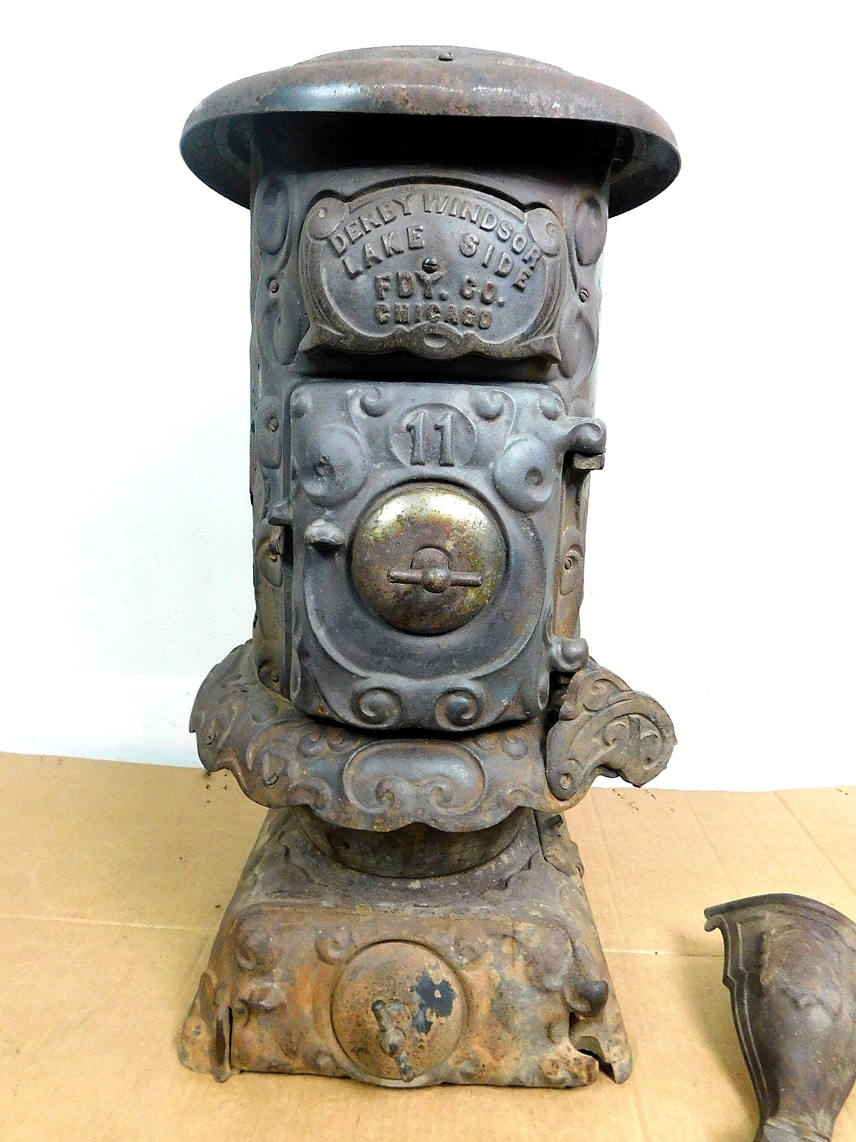 Oregon Artifact 1890s Railroad Train Heater Stove Thorne Windsor Derby 11 PARTS Oregon Artifact 1890s Railroad Train Heater Stove Thorne Windsor Derby 11 PARTS