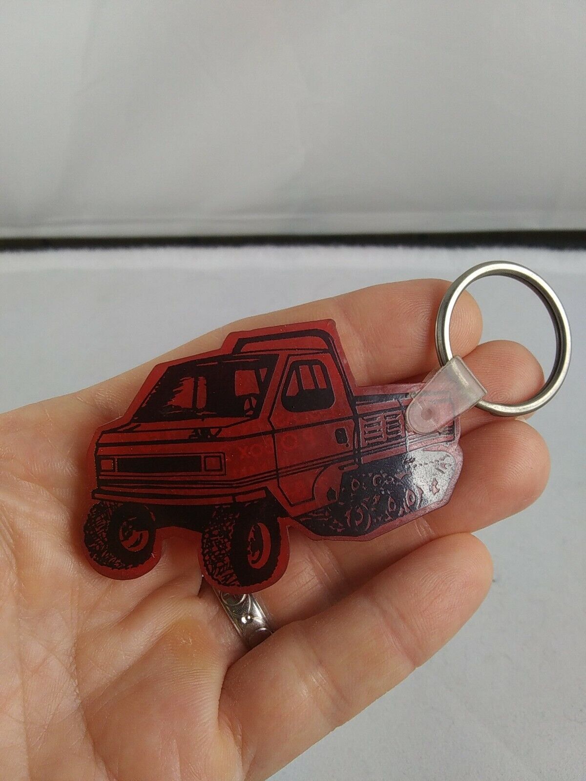 Vintage All Season Vehicles Track Truck Marcell, MN Keychain Fob Key Ring *QQ11