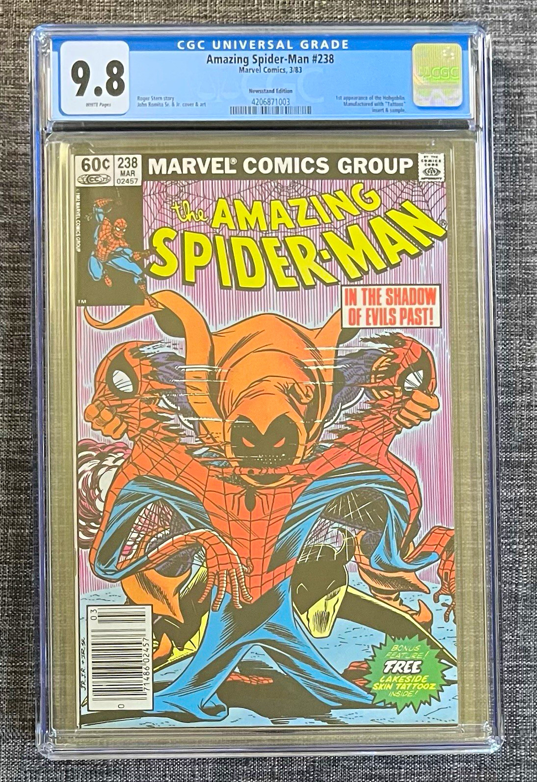 Amazing Spider-Man #238 (1983) Newsstand Variant CGC 9.8 1st Hobgoblin RARE