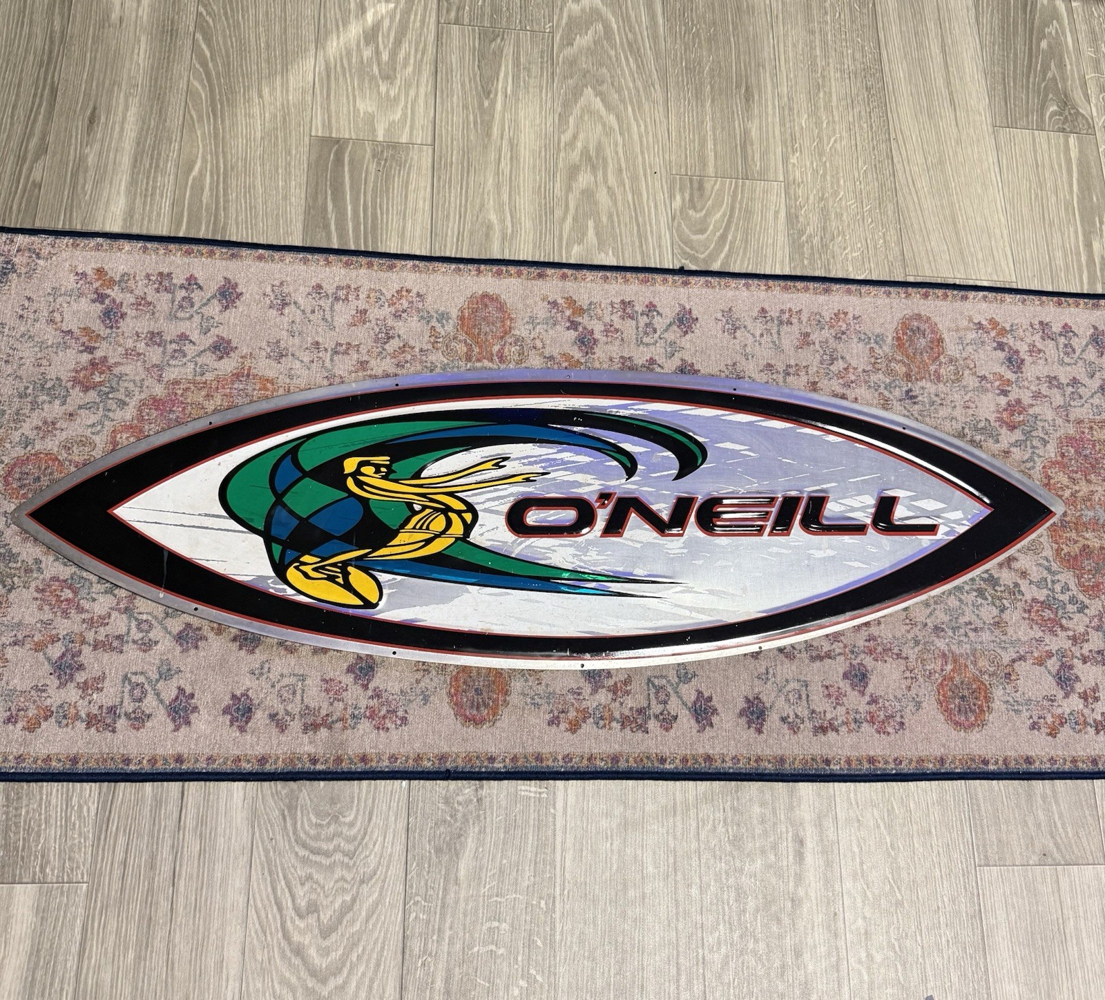 Vintage 1980s/90s O’Neill Surf Sign Metal 48 X 14 Dealer Store Owner Original Vintage 1980s/90s O’Neill Surf Sign Metal 48 X 14 Dealer Store Owner Original