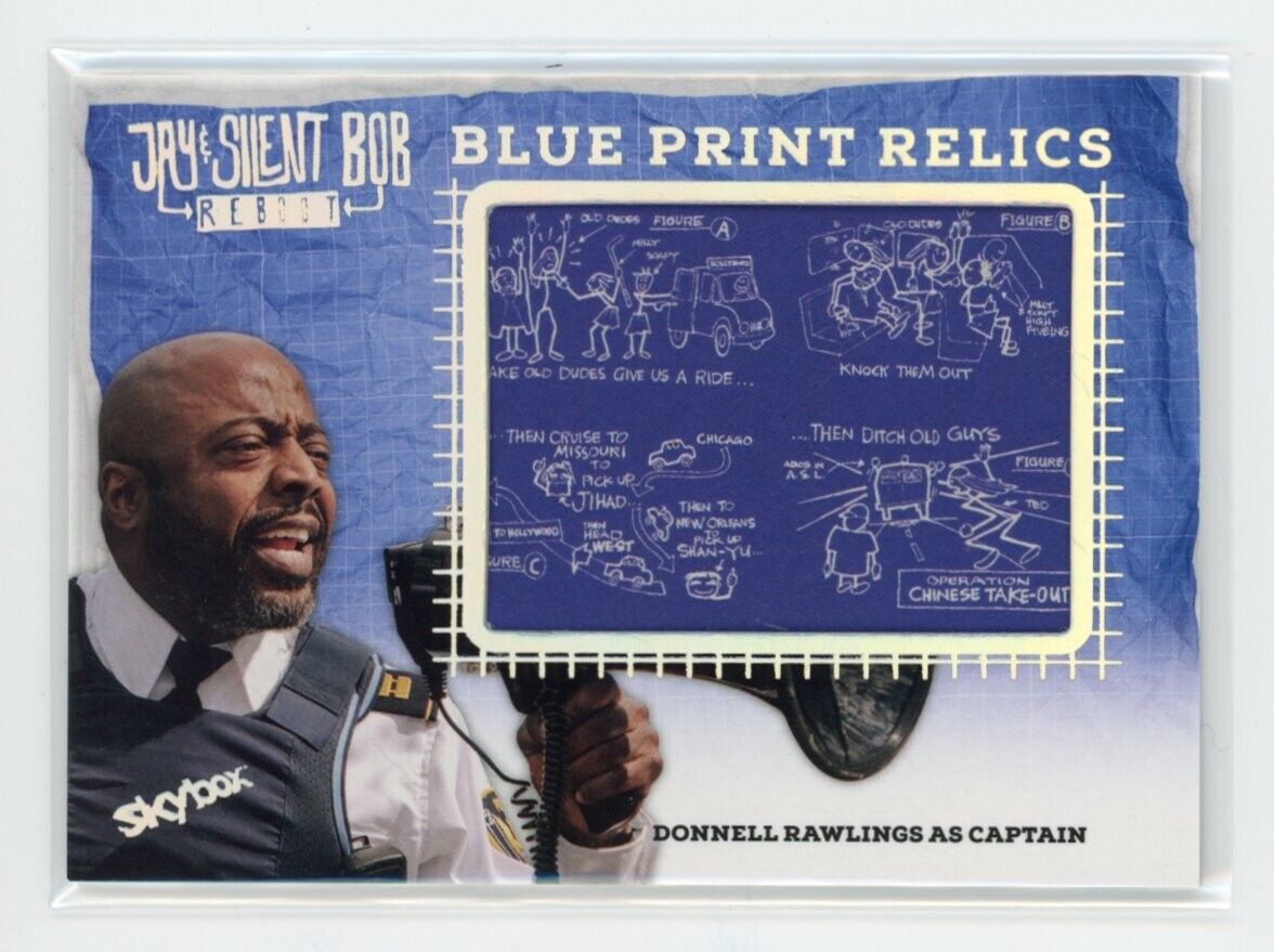 DONNELL RAWLINGS 2023 Skybox Jay & Silent Bob Reboot BPR-8 BLUE PRINT RELIC