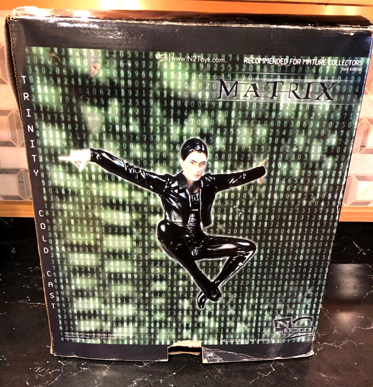 The Matrix Trinity Flying Kick Statue Large 13 1/4\ The Matrix Trinity Flying Kick Statue Large 13 1/4\