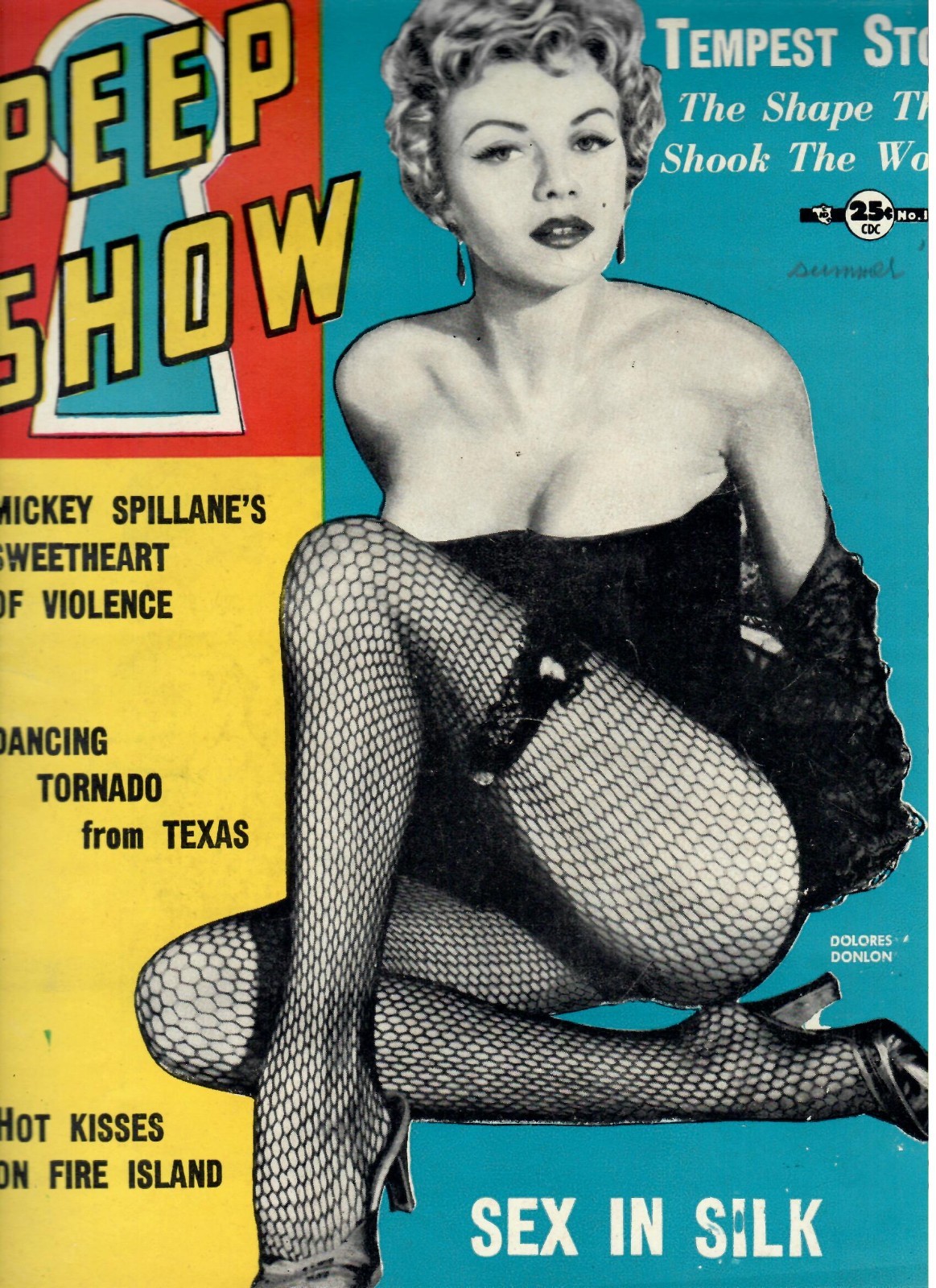 (B) PEEP SHOW Men\'s Magazine #17 Cheesecake Models, 1954 Tempest Storm, Others (B) PEEP SHOW Men\'s Magazine #17 Cheesecake Models, 1954 Tempest Storm, Others