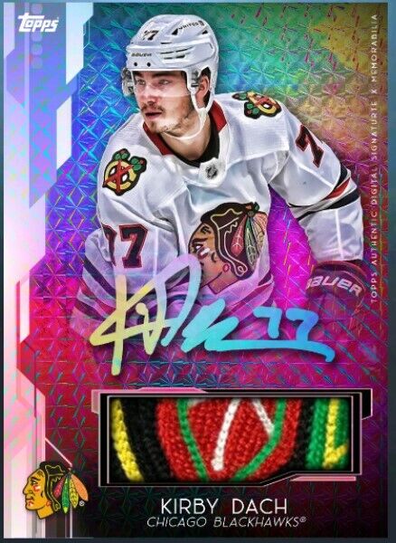 Topps Skate Triumph Kirby Dach Relic Iconic *Digital