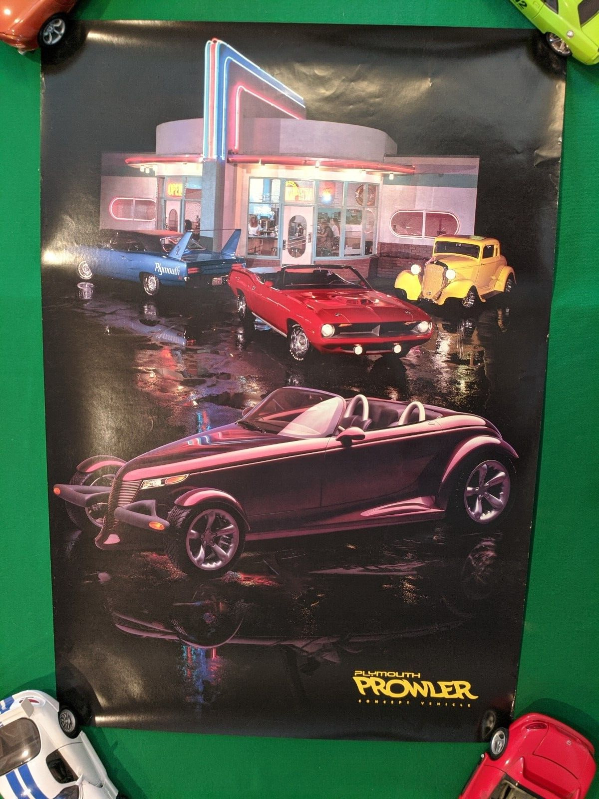 Mopar Posters Vintage 90s Plymouth Prowler, Dodge Intrepid, Stealth,