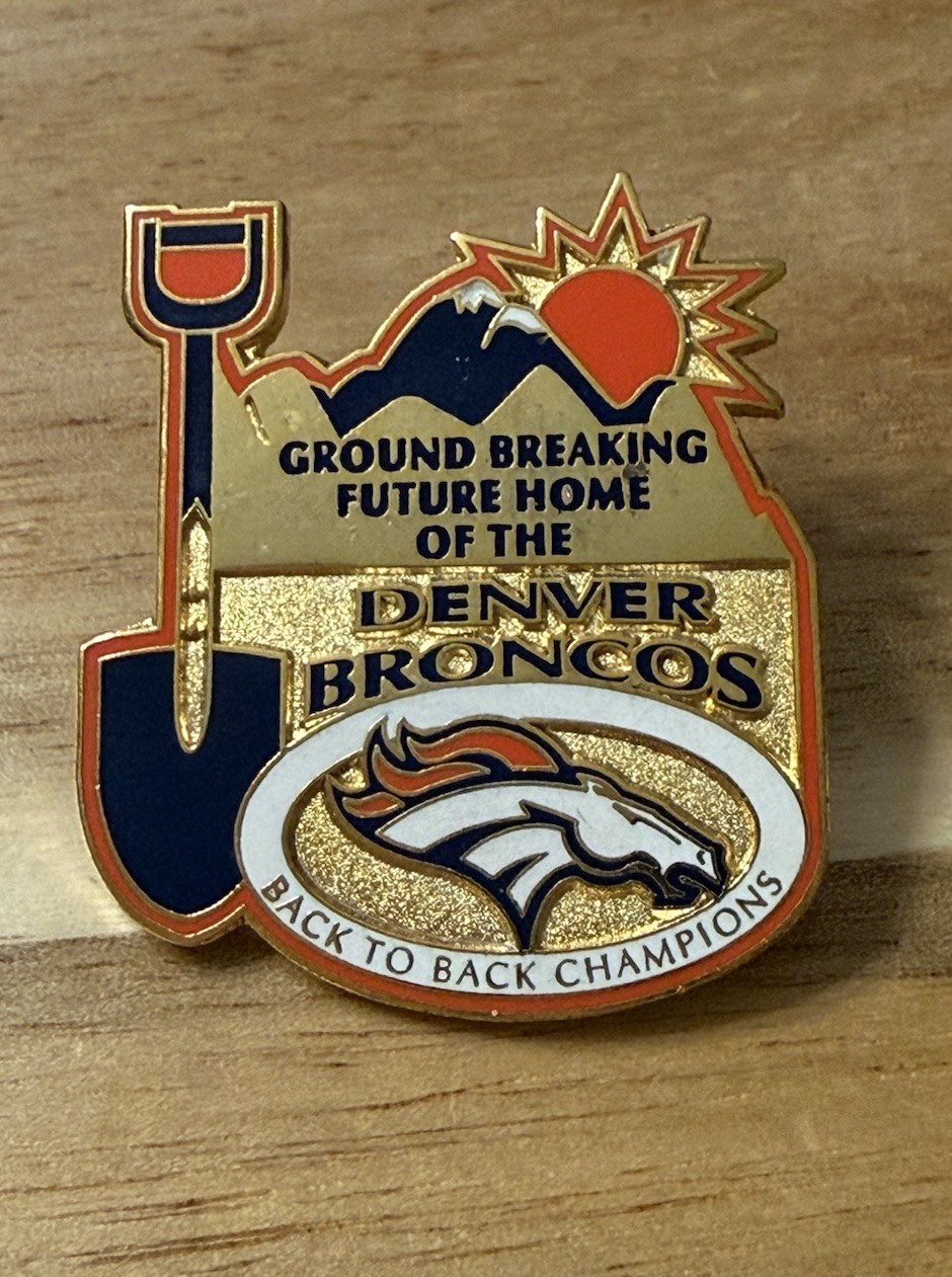Denver Broncos 2001 Empower Field Mile High Stadium NFL Football Lapel Hat Pin Denver Broncos 2001 Empower Field Mile High Stadium NFL Football Lapel Hat Pin