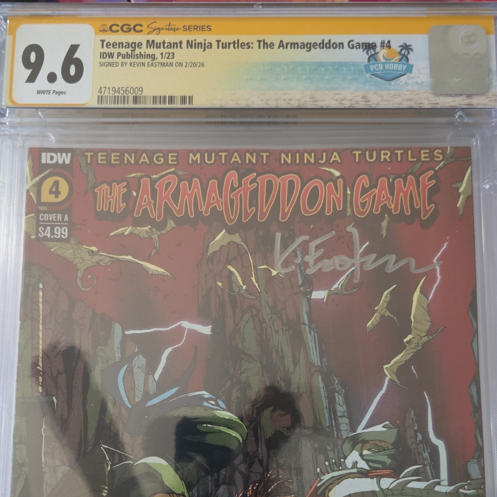 TMNT: The Armageddon Game #4 CGC 9.6 Signed Kevin Eastman Variant Cover TMNT: The Armageddon Game #4 CGC 9.6 Signed Kevin Eastman Variant Cover
