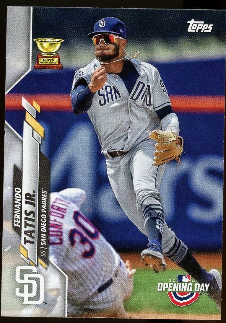 Fernando Tatis Jr Topps 2020 Opening Day w/ All-Star Rookie Trophy #189 Padres🔥