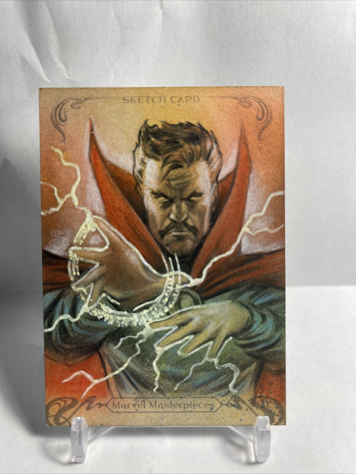 2018 Marvel Masterpieces Sketch Doctor Strange By Huy Truong