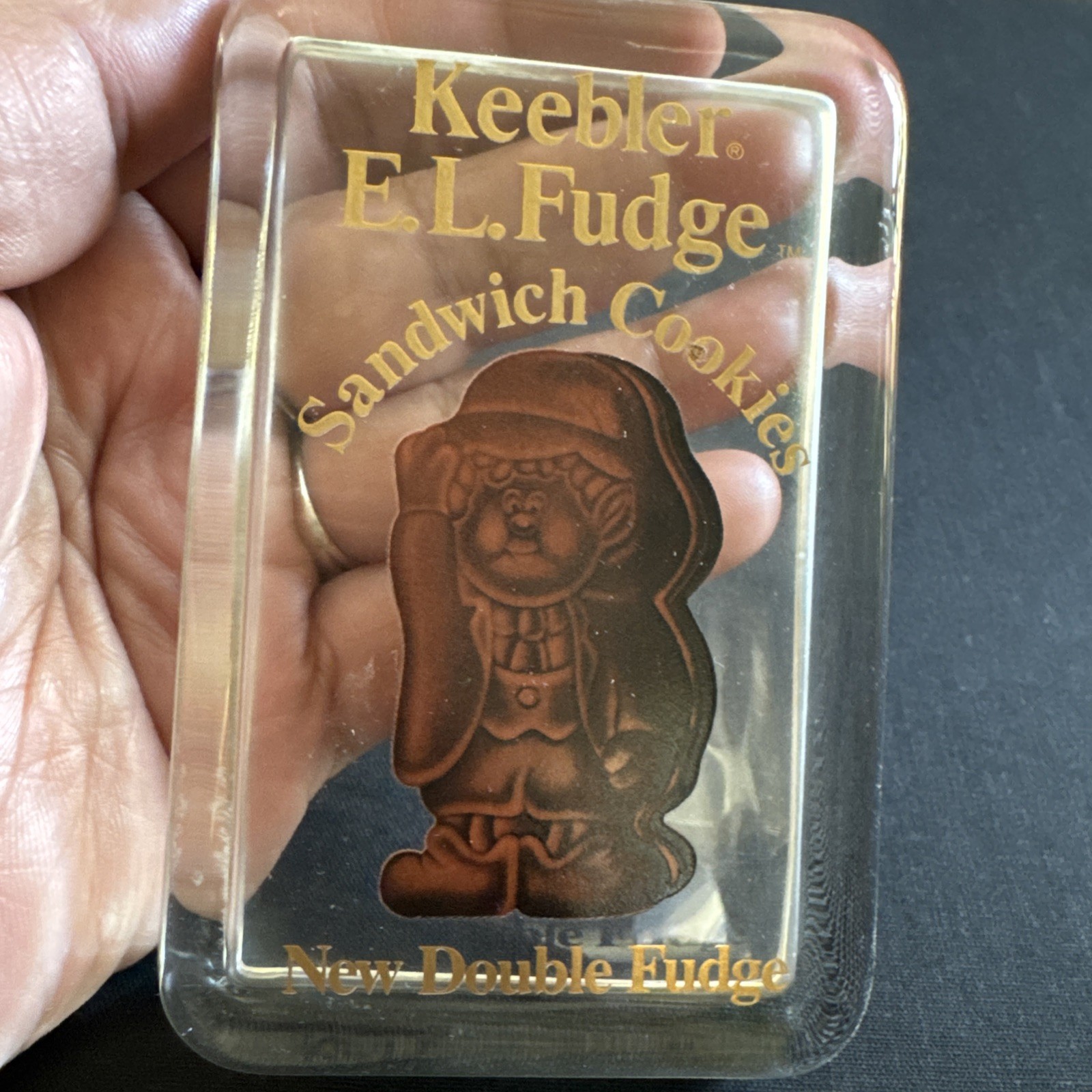 Vintage Keebler Paper Weight- E L Fudge Sandwich Cookies Vintage Keebler Paper Weight- E L Fudge Sandwich Cookies