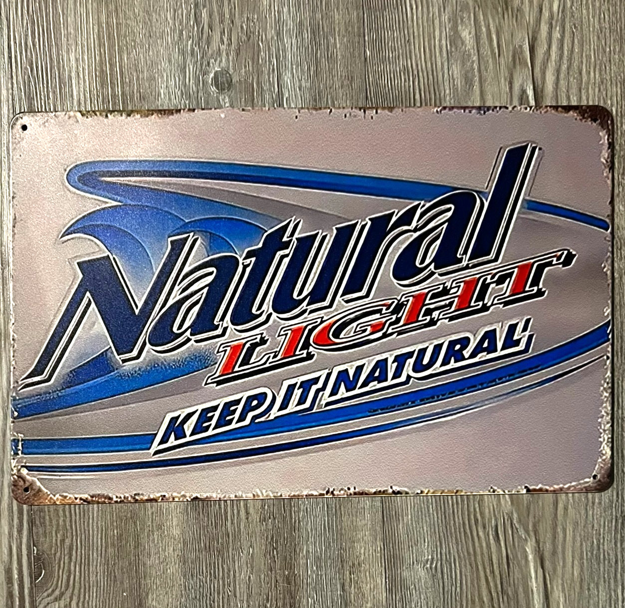 Natural Light Beer Keep It Natural 8 x 12 Vintage Novelty Metal Sign New Natural Light Beer Keep It Natural 8 x 12 Vintage Novelty Metal Sign New