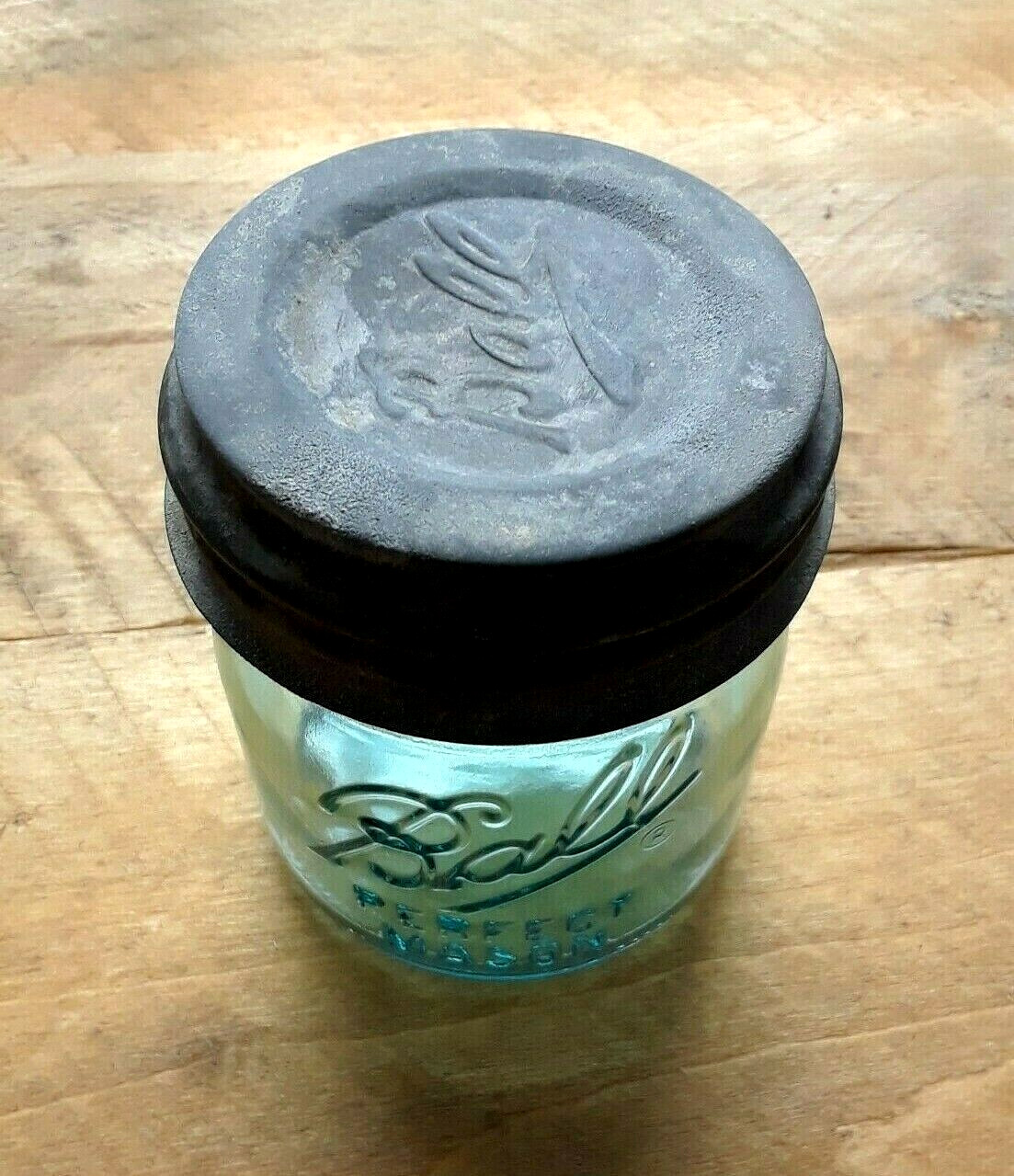 BALL 1/2 PINT BLUE MASON Jar BALL 1/2 PINT BLUE MASON Jar