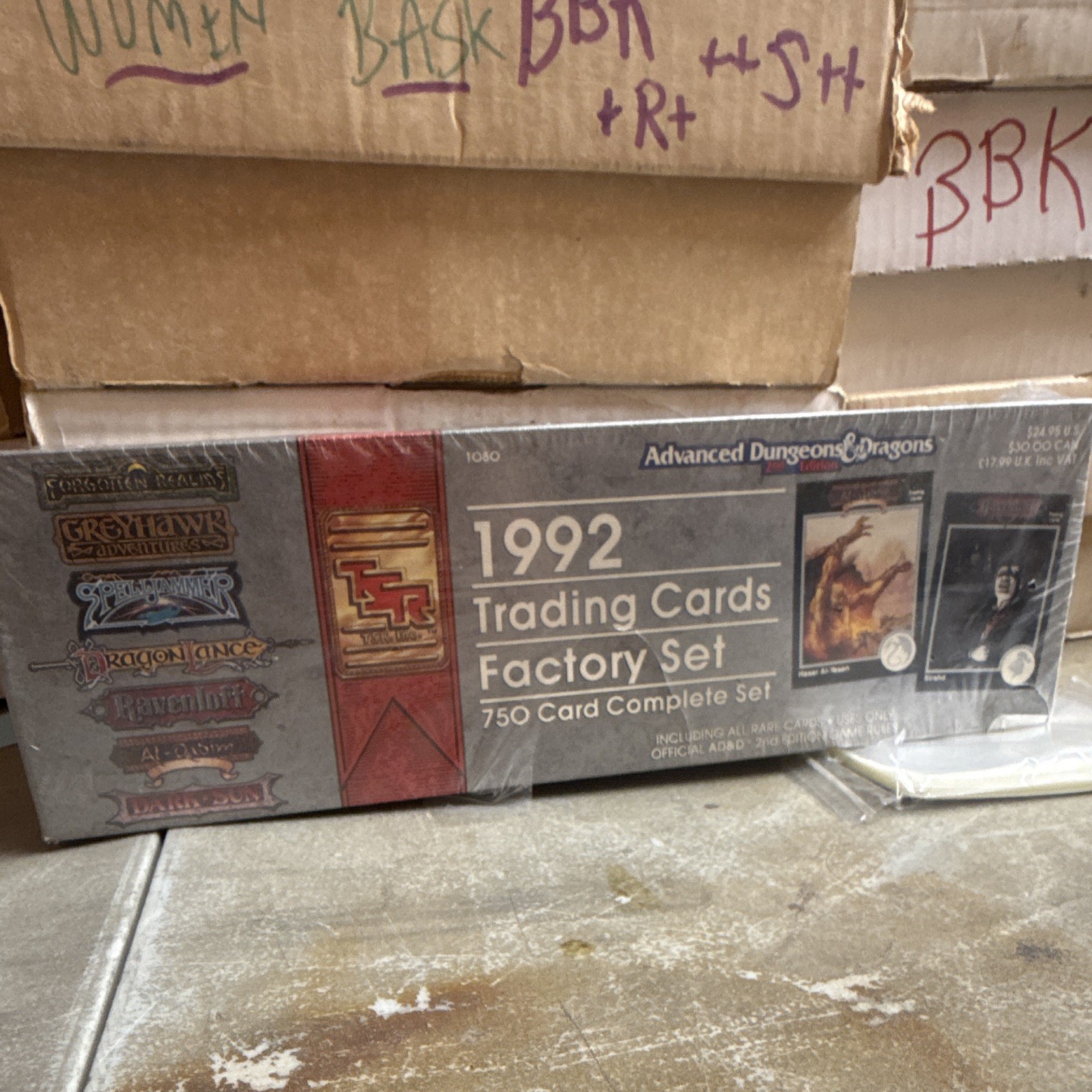 TSR Advanced Dungeons & Dragons 1992 Factory Set 750-Card Trading Cards sealed TSR Advanced Dungeons & Dragons 1992 Factory Set 750-Card Trading Cards sealed