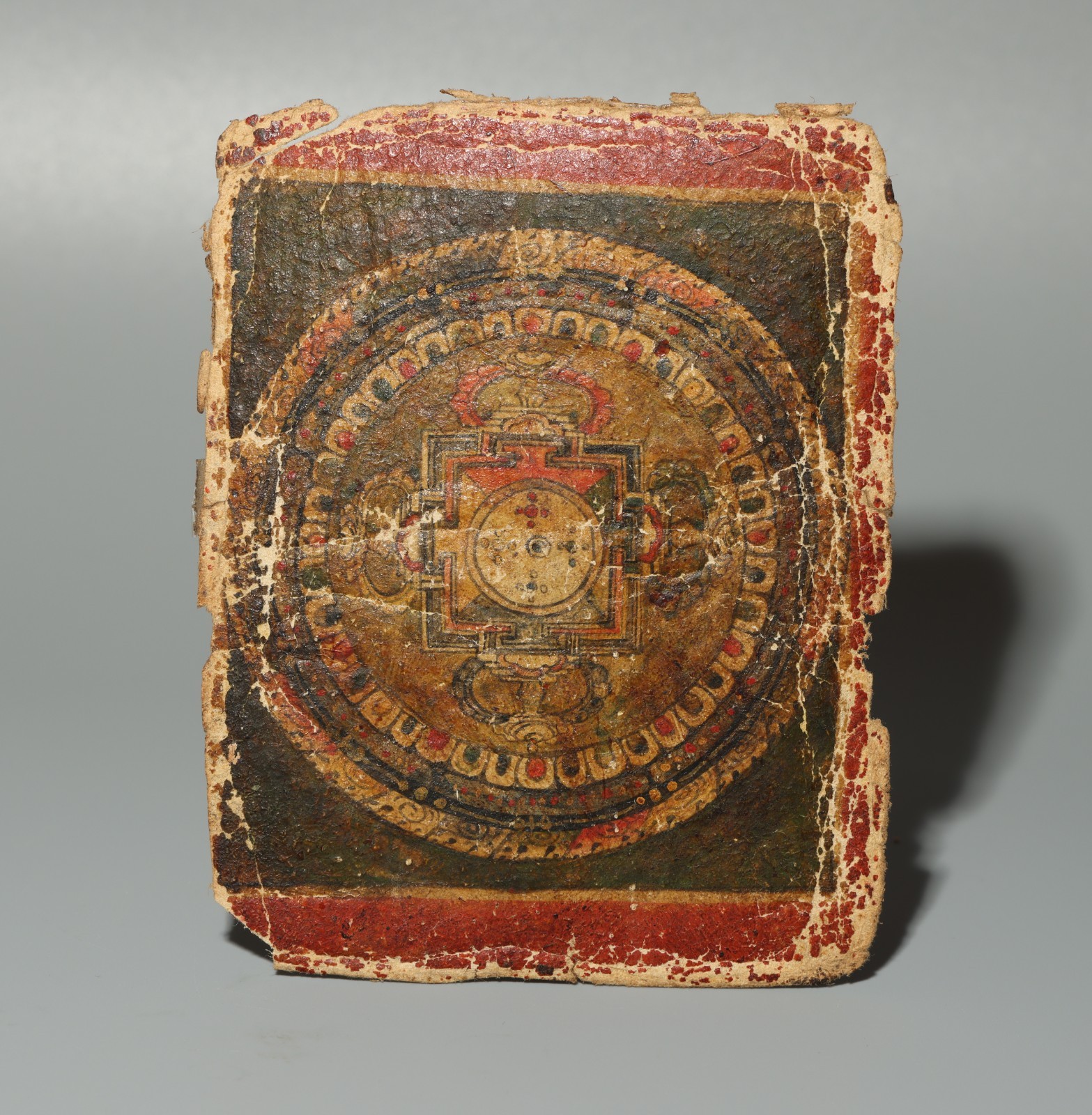 Real Rare Tibet 17th Century Old Antique Buddhist Paper Tsaklis Thangka Mandala Real Rare Tibet 17th Century Old Antique Buddhist Paper Tsaklis Thangka Mandala