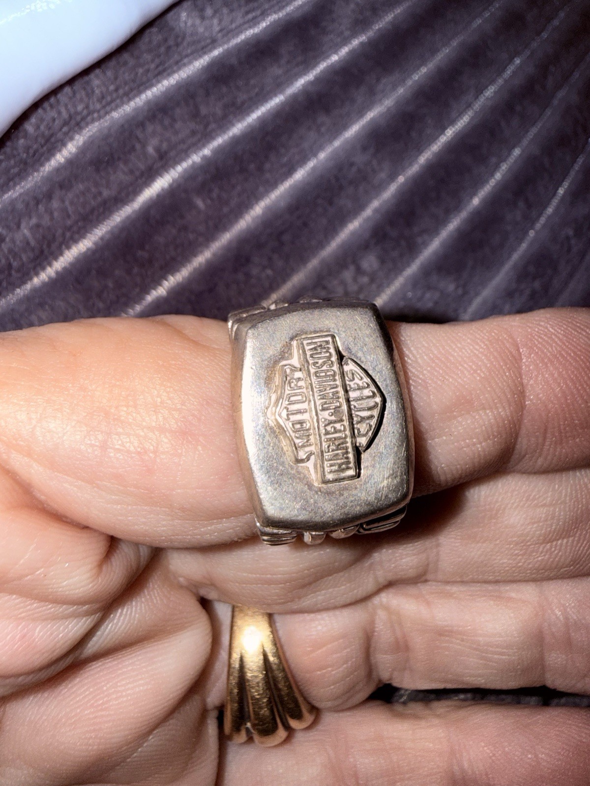 Vintage Men’s Size 12 Harley Davidson 925 Sterling Silver Ring Vintage Men’s Size 12 Harley Davidson 925 Sterling Silver Ring