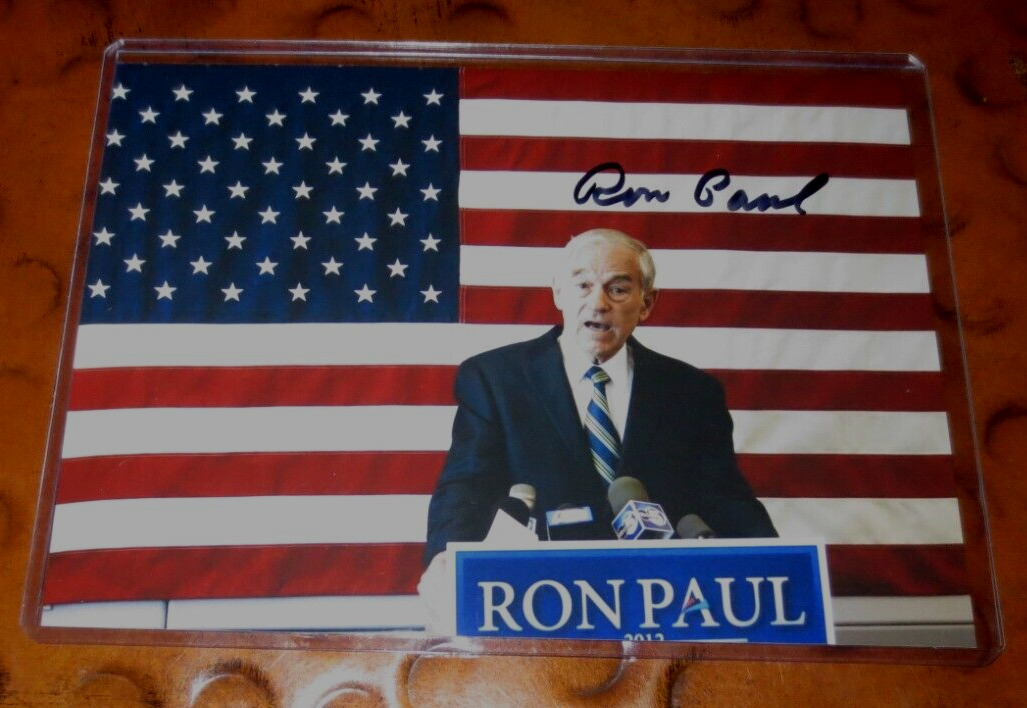 Ron Paul Fmr Texas Congressman signed autographed 5x7 photo Conservative Patriot