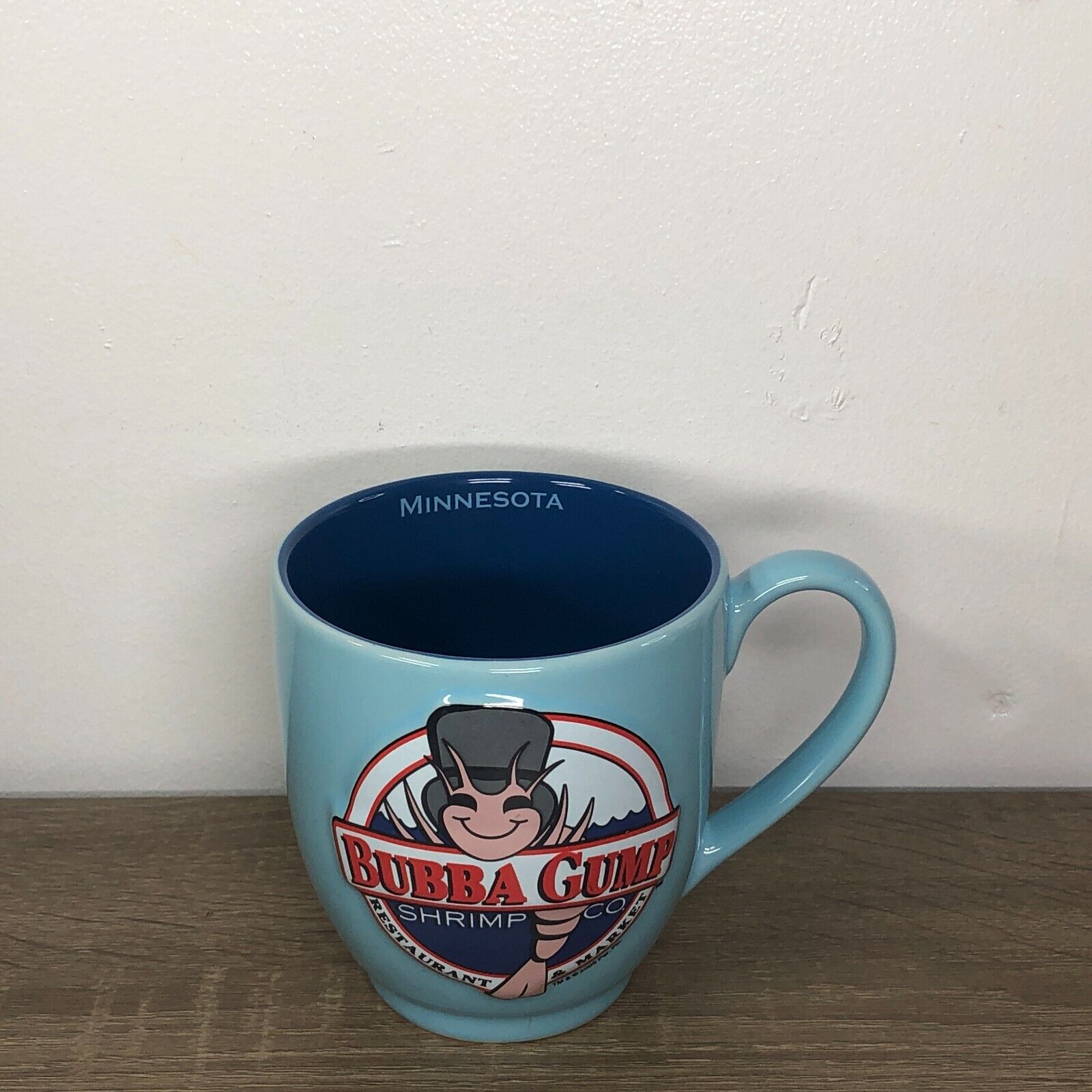 Bubba Gump Shrimp Mug Minnesota Coffee Cup 3D Blue 2006 Vintage Collectible 5\