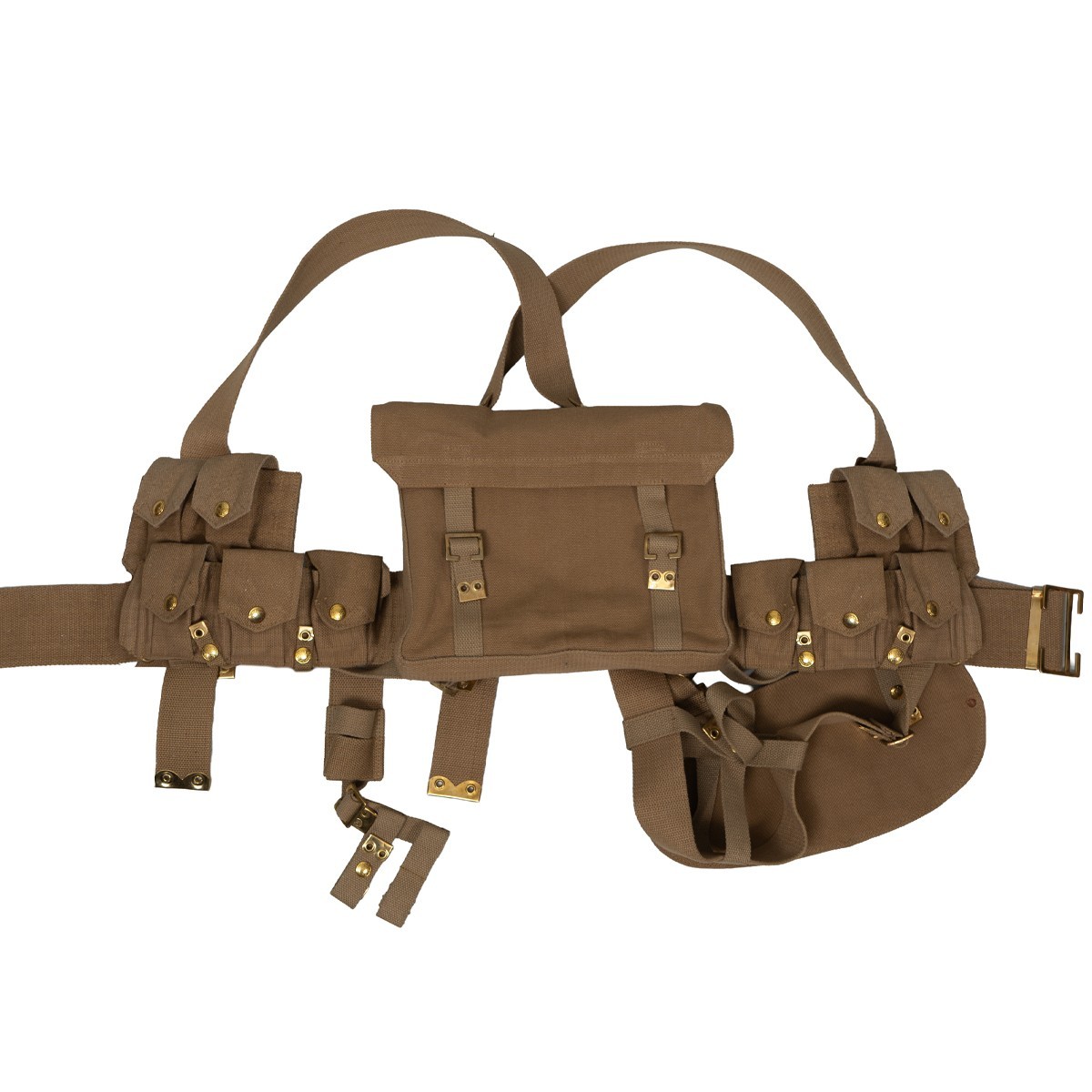 WW1 Repro British 1st Pattern 1908 Webbing Set - Fully Assembled - Cotton Canvas