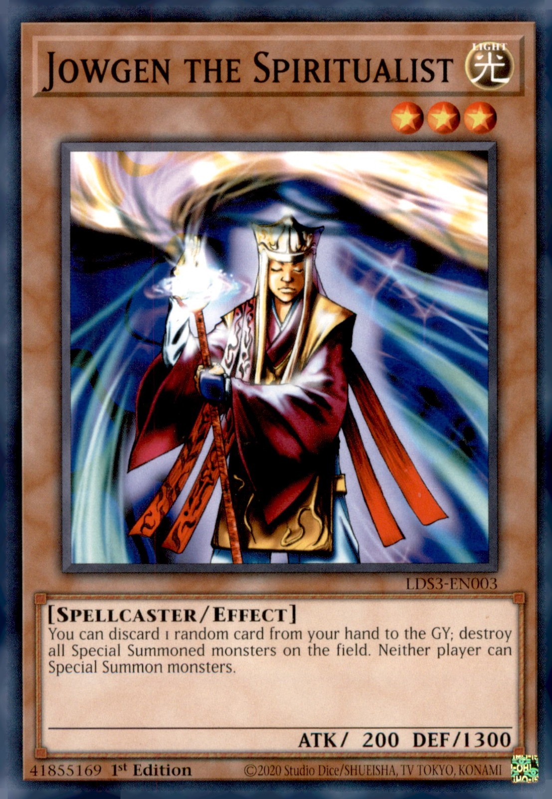 JOWGEN THE SPIRITUALIST 2020 Yu-Gi-Oh TCG 1ST EDITION COMMON LD53-EN003 JOWGEN THE SPIRITUALIST 2020 Yu-Gi-Oh TCG 1ST EDITION COMMON LD53-EN003