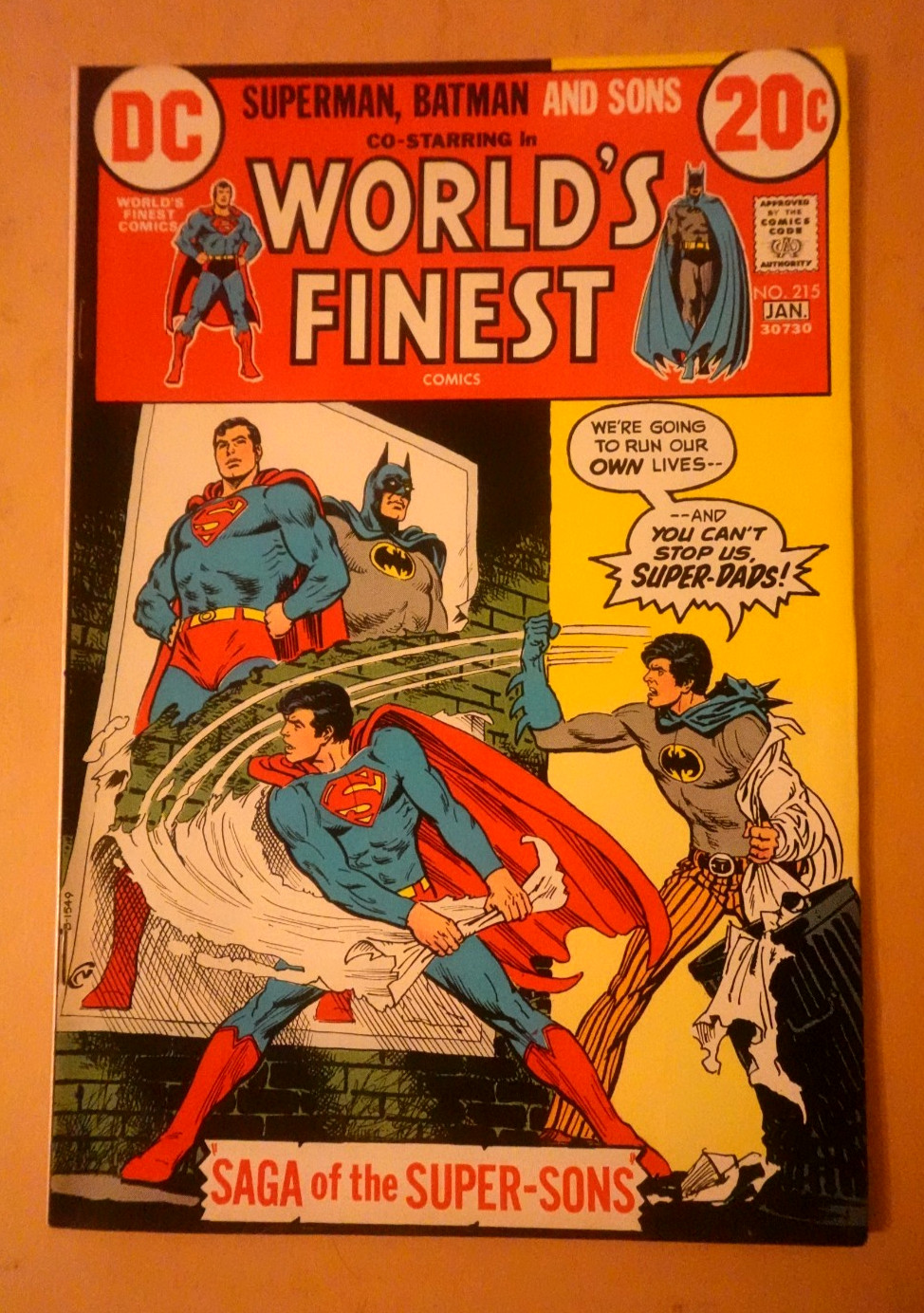 1972 WORLD'S FINEST COMIC #215 HI GRADE 1972 WORLD'S FINEST COMIC #215 HI GRADE