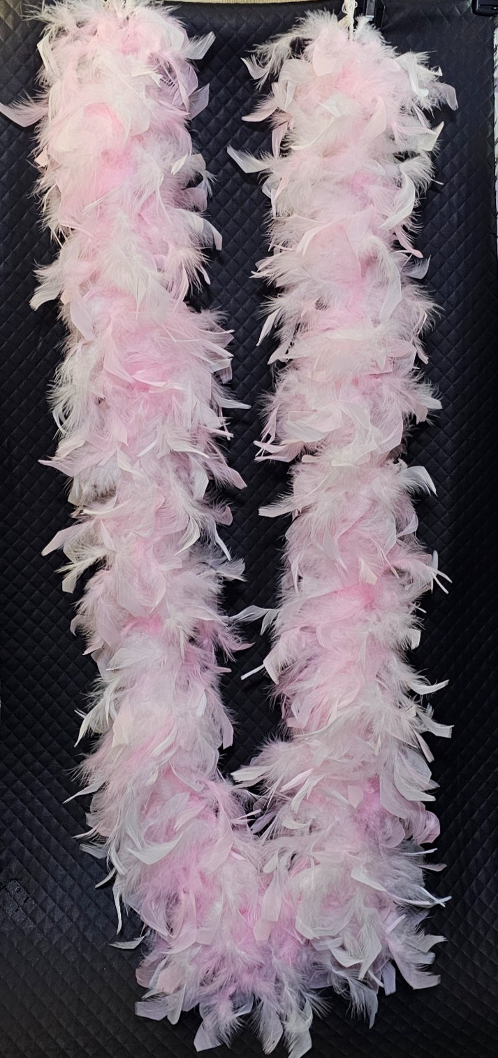 Kurt S Adler Goose Feather Boa Garland NEW Old Stock Santa's World VTG Pink 6 Ft Kurt S Adler Goose Feather Boa Garland NEW Old Stock Santa's World VTG Pink 6 Ft