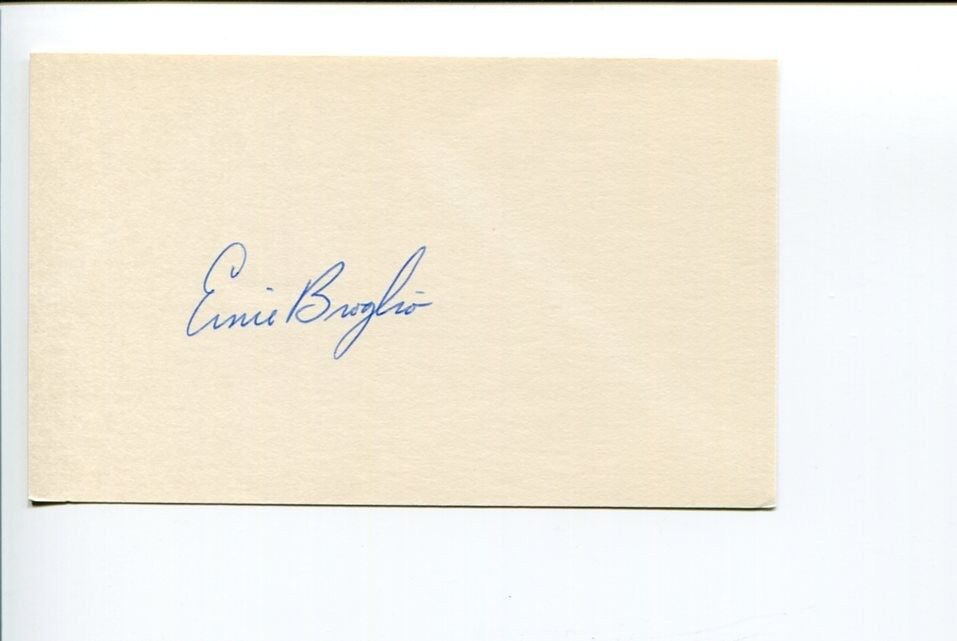 Ernie Broglio Chicago Cubs St. Louis Cardinals Signed Autograph