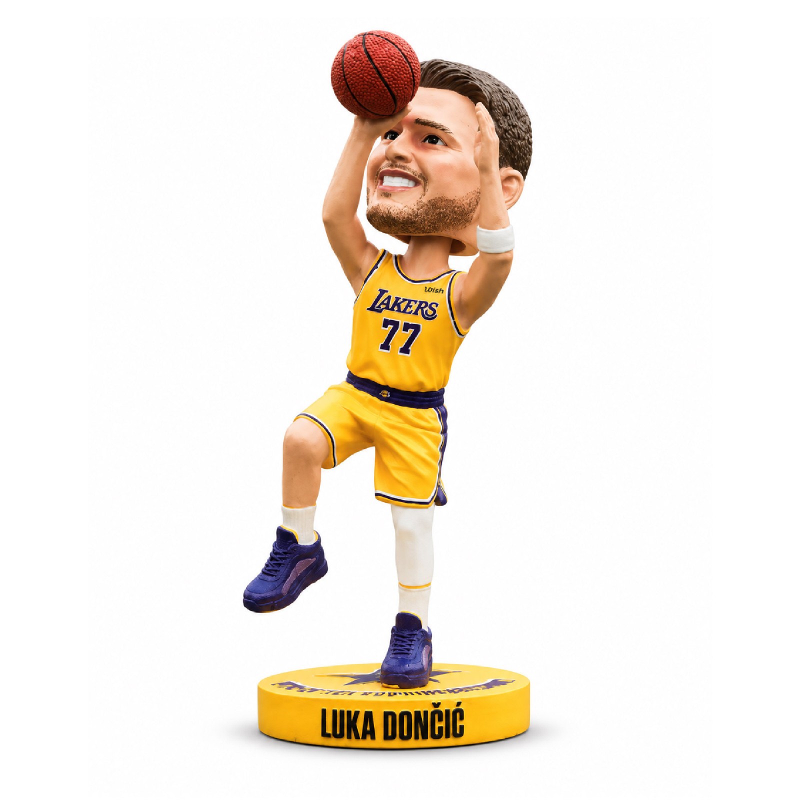 PRESALE LA Lakers Luka Dončić Scoring Champion Bobblehead presented by Toyota PRESALE LA Lakers Luka Dončić Scoring Champion Bobblehead presented by Toyota