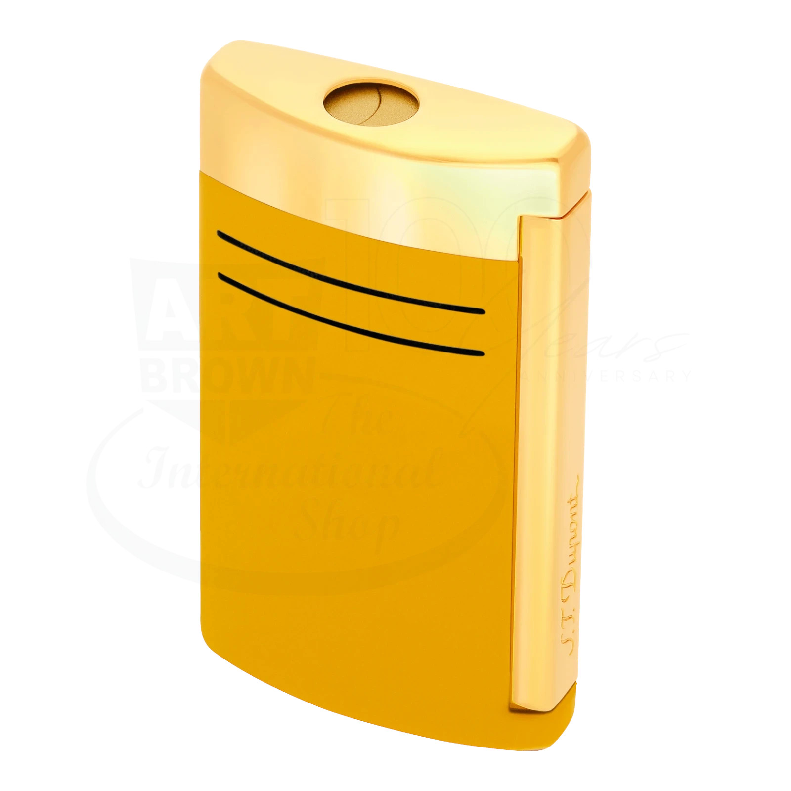 S.T. Dupont Maxijet Honey and Golden Finish Lighter, 020175 S.T. Dupont Maxijet Honey and Golden Finish Lighter, 020175