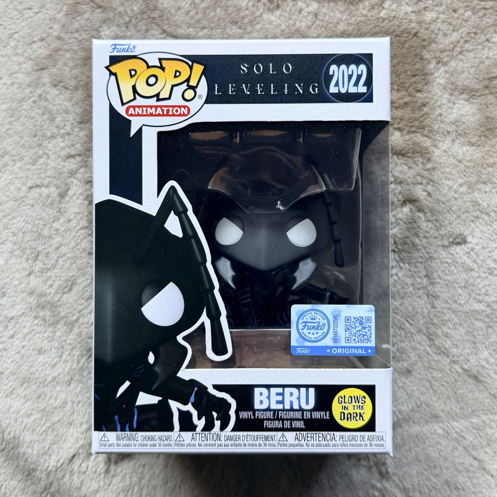 Solo Leveling Beru Funko Pop #2022 Glow In The Dark Entertainment Earth Solo Leveling Beru Funko Pop #2022 Glow In The Dark Entertainment Earth
