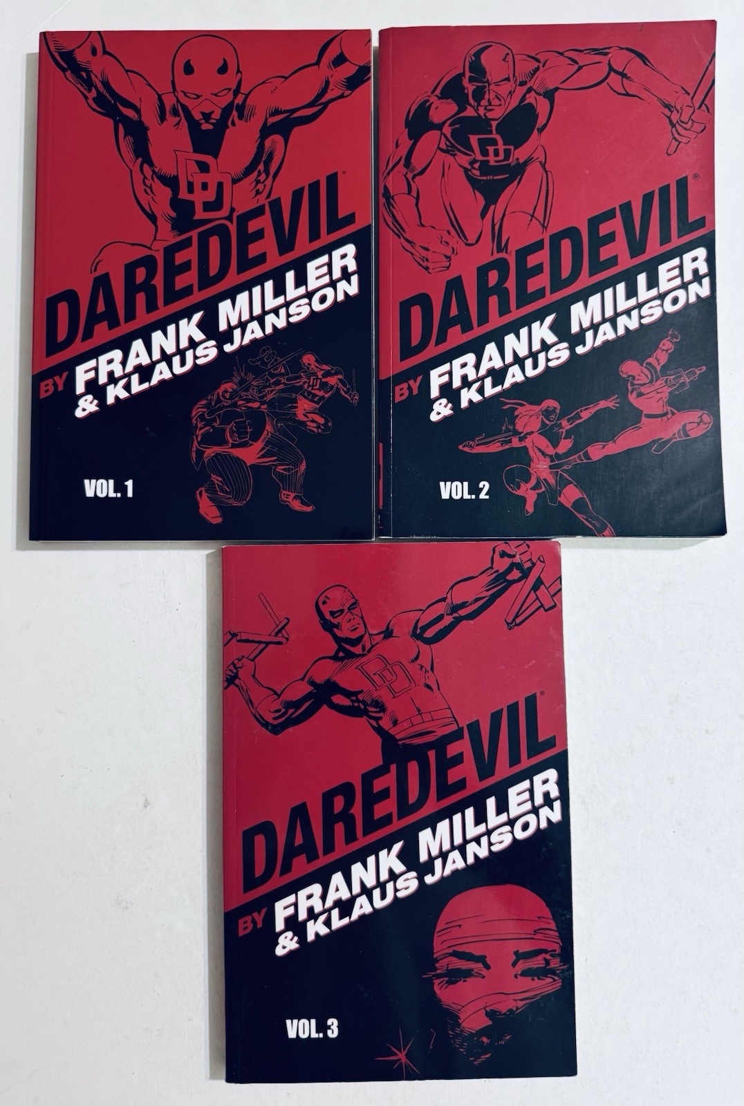 DAREDEVIL BY FRANK MILLER AND KLAUS JANSON 1 2 3 TPBS FULL SET RARE OOP DAREDEVIL BY FRANK MILLER AND KLAUS JANSON 1 2 3 TPBS FULL SET RARE OOP