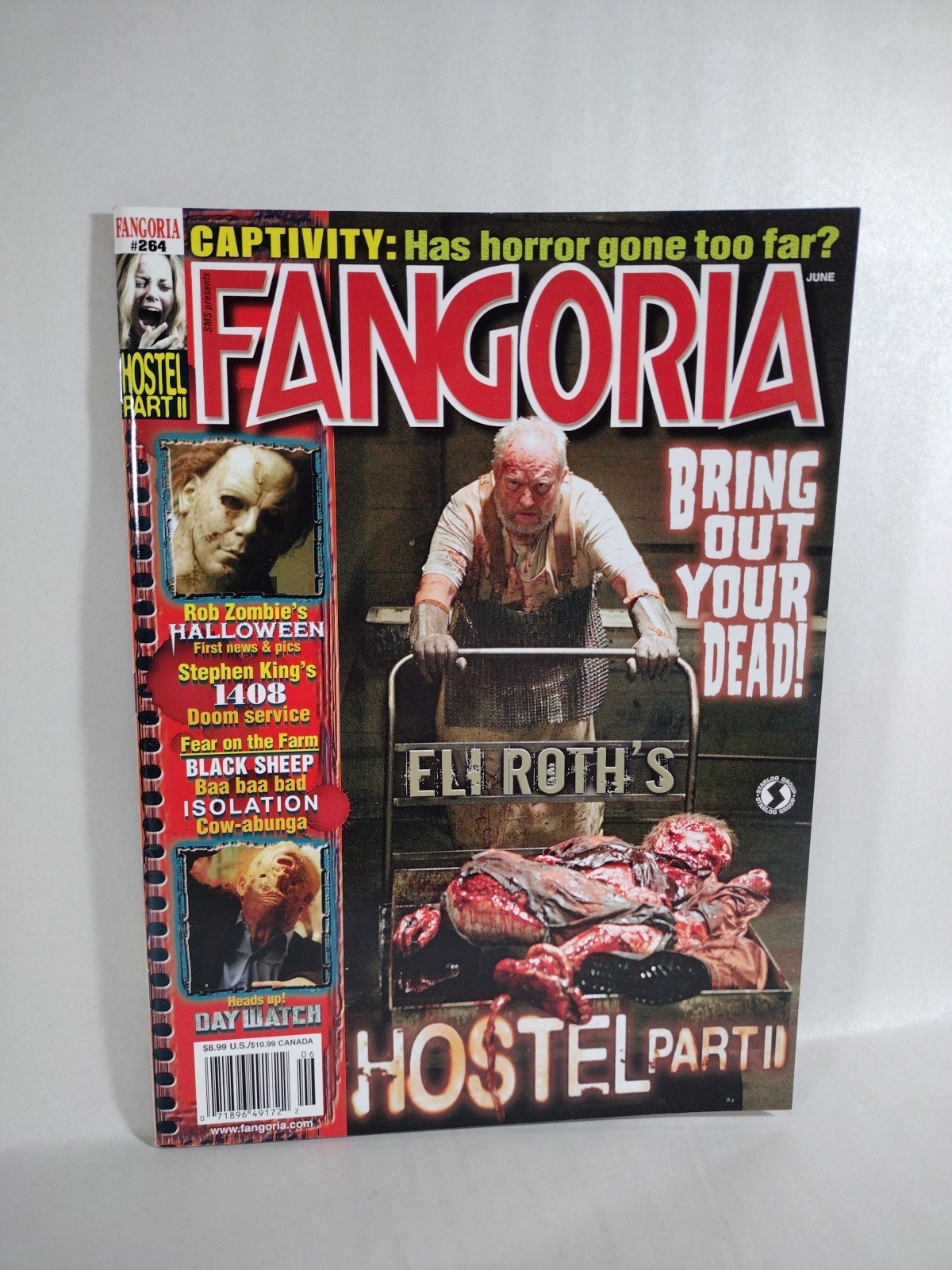 FANGORIA Magazine #264 (2006) Eli Roth Hostel 2 1408 Rob Zombie Halloween NM FANGORIA Magazine #264 (2006) Eli Roth Hostel 2 1408 Rob Zombie Halloween NM