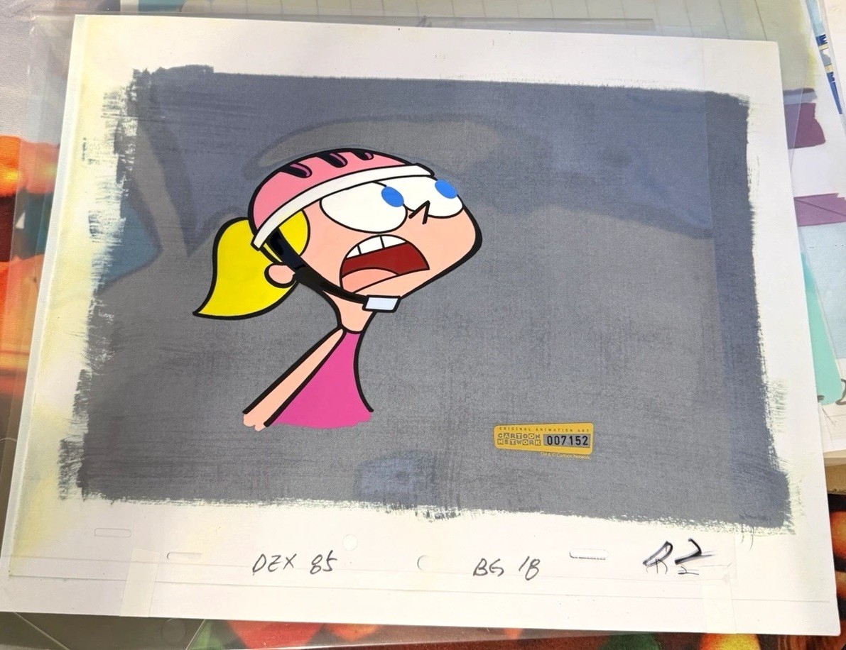 Dexter’s Laboratory Dee Dee Original Production Cel Screen Matched CN COA 007152 Dexter’s Laboratory Dee Dee Original Production Cel Screen Matched CN COA 007152