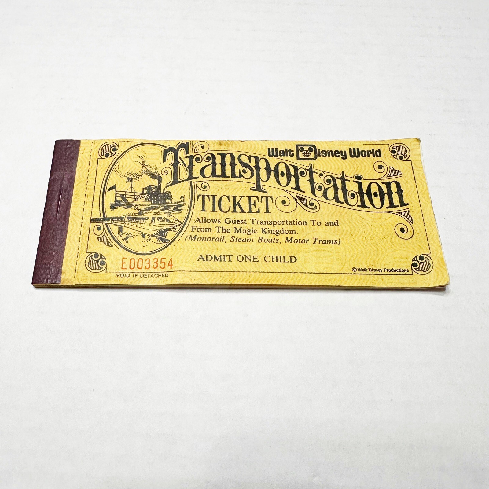 Vintage 70s Disney World Transportation Ticket Book Complete Child Rare 11 Vintage 70s Disney World Transportation Ticket Book Complete Child Rare 11