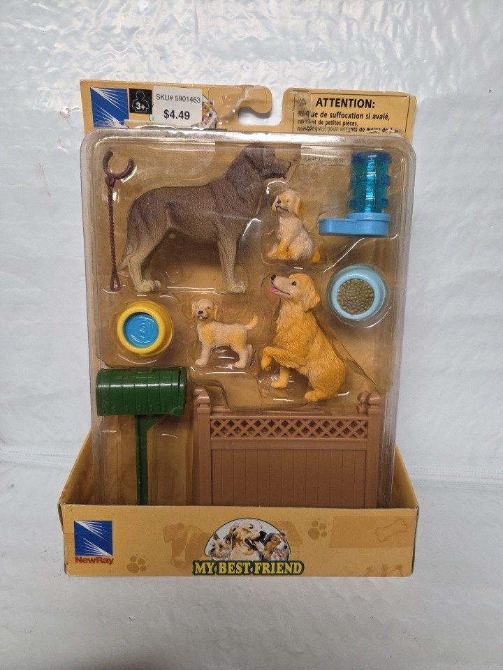 Vtg New Ray My Best Friend Dog Show Playset Golden Retrievers 2006 Vtg New Ray My Best Friend Dog Show Playset Golden Retrievers 2006
