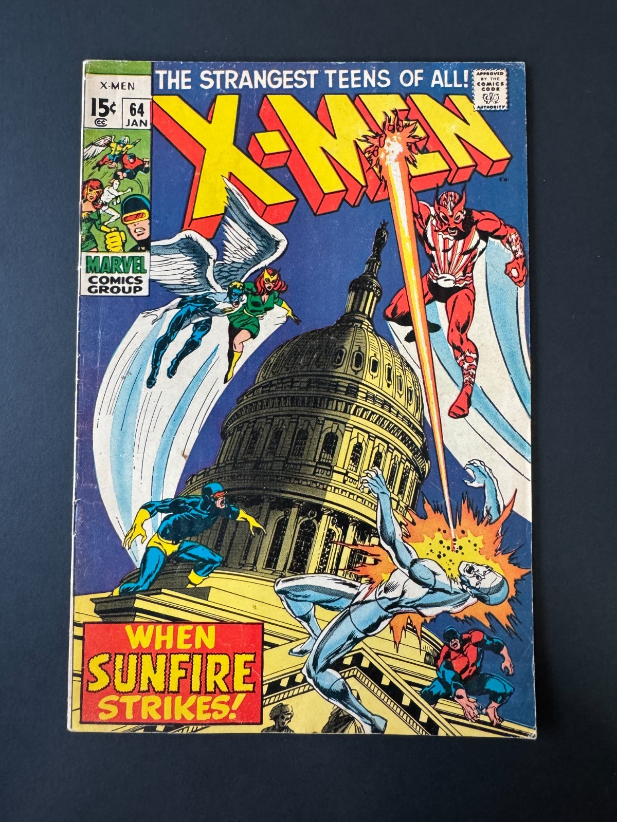 X-Men #64 - 1st Appearance of Sunfire (Marvel, 1970) Fine