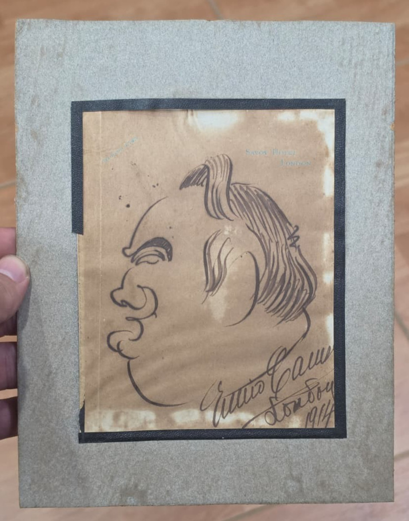 RARE 1914 ENRICO CARUSO ICONIC TENOR SIGNED AUTOGRAPH ORIGINAL CARICATURE 535 RARE 1914 ENRICO CARUSO ICONIC TENOR SIGNED AUTOGRAPH ORIGINAL CARICATURE 535
