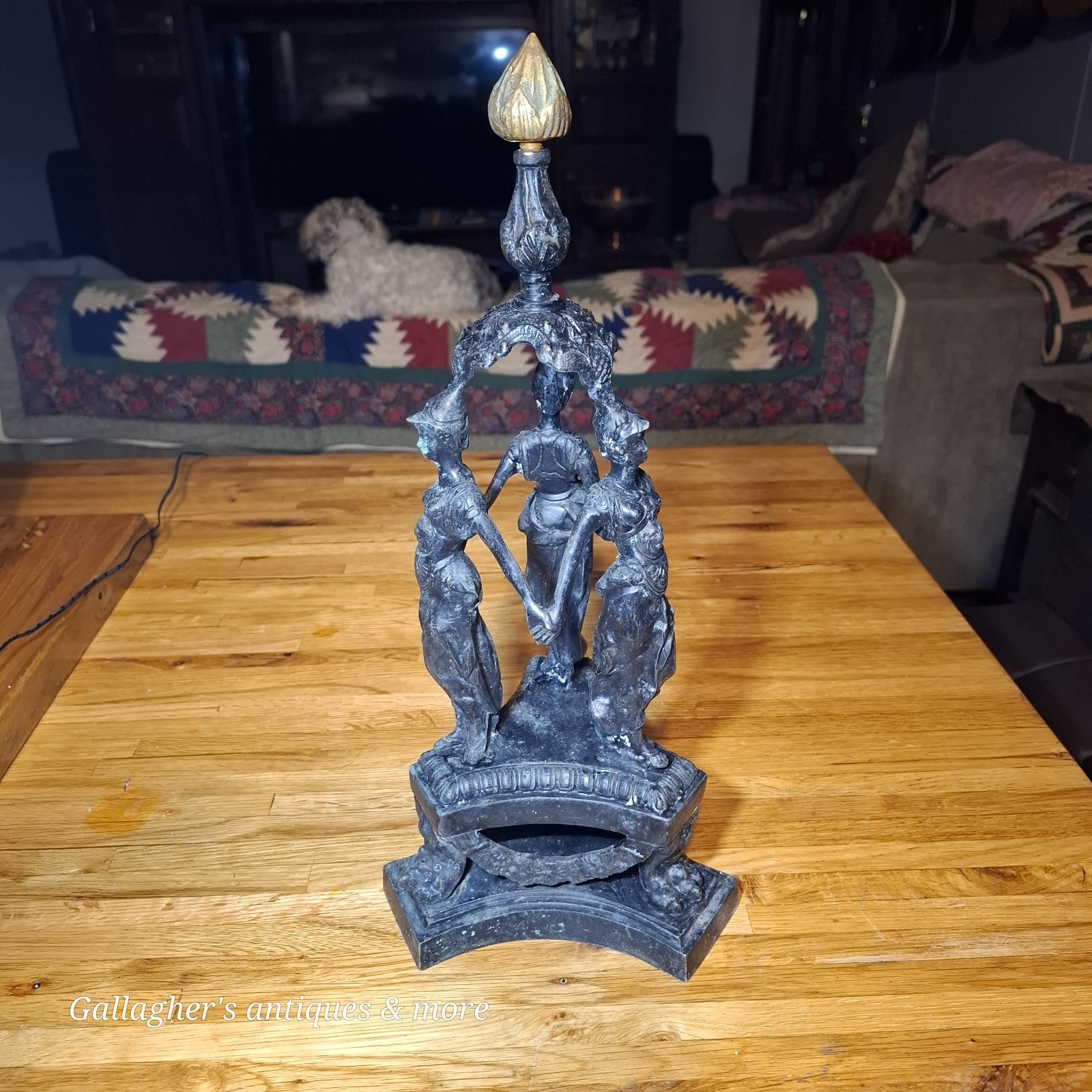 VINTAGE MYTHOLOGICAL 3 GRACES ART NOUVEAU STYLE BRONZE OR BRASS STATUE 17 VINTAGE MYTHOLOGICAL 3 GRACES ART NOUVEAU STYLE BRONZE OR BRASS STATUE 17