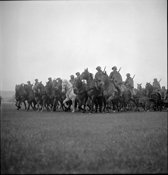 Defilee of the Thurgau Field Artillery Dept 21 Frauenfeld 1949 Old Photo Defilee of the Thurgau Field Artillery Dept 21 Frauenfeld 1949 Old Photo