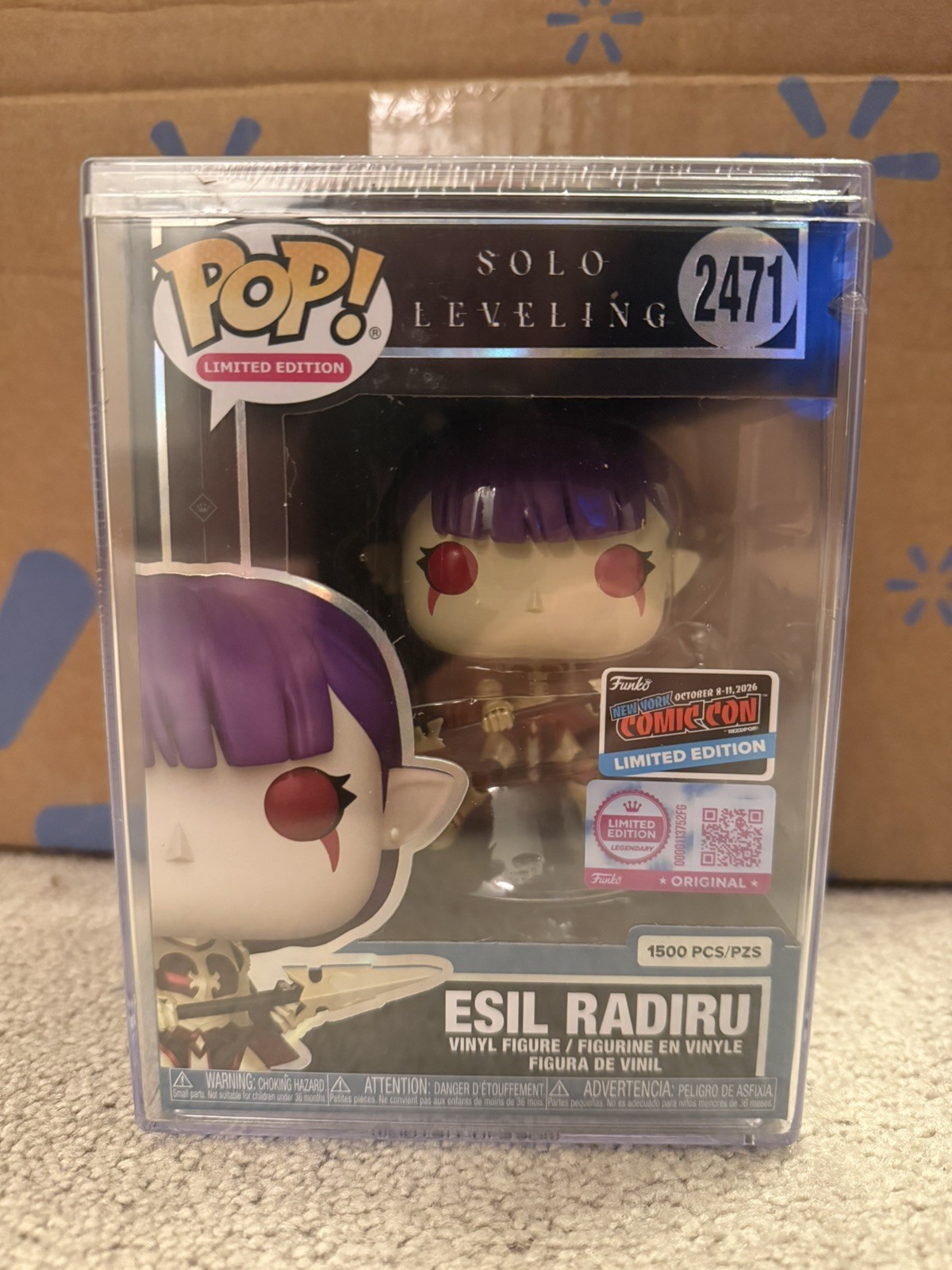 Funko Pop NYCC 2026 Esil Radiru Solo Leveling LE 1,500 OFFICIAL CON Funko Pop NYCC 2026 Esil Radiru Solo Leveling LE 1,500 OFFICIAL CON