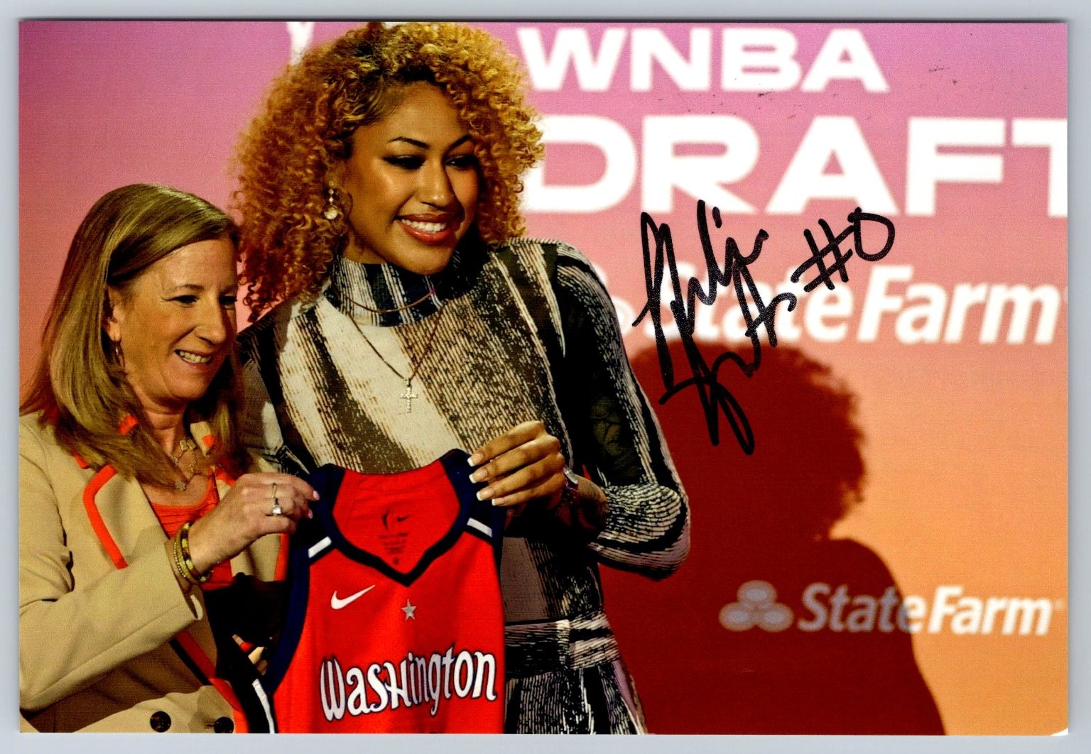 Shakira Austin Autographed Photo WNBA Draft Washington Mystics #0 Basketball