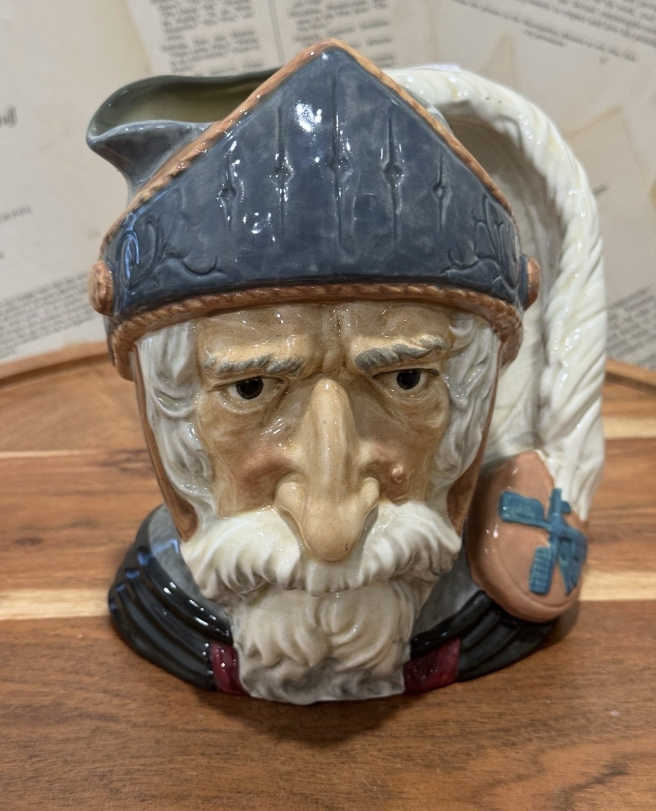 Vintage Royal Doulton Don Quixote Character Toby Jug D6455 Large 7.5'' MINT