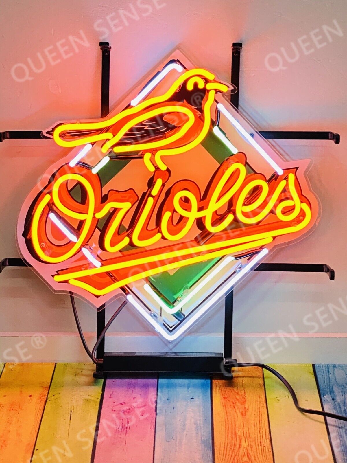 Baltimore Orioles Neon Sign With HD Vivid Printing Visual Decor 17\