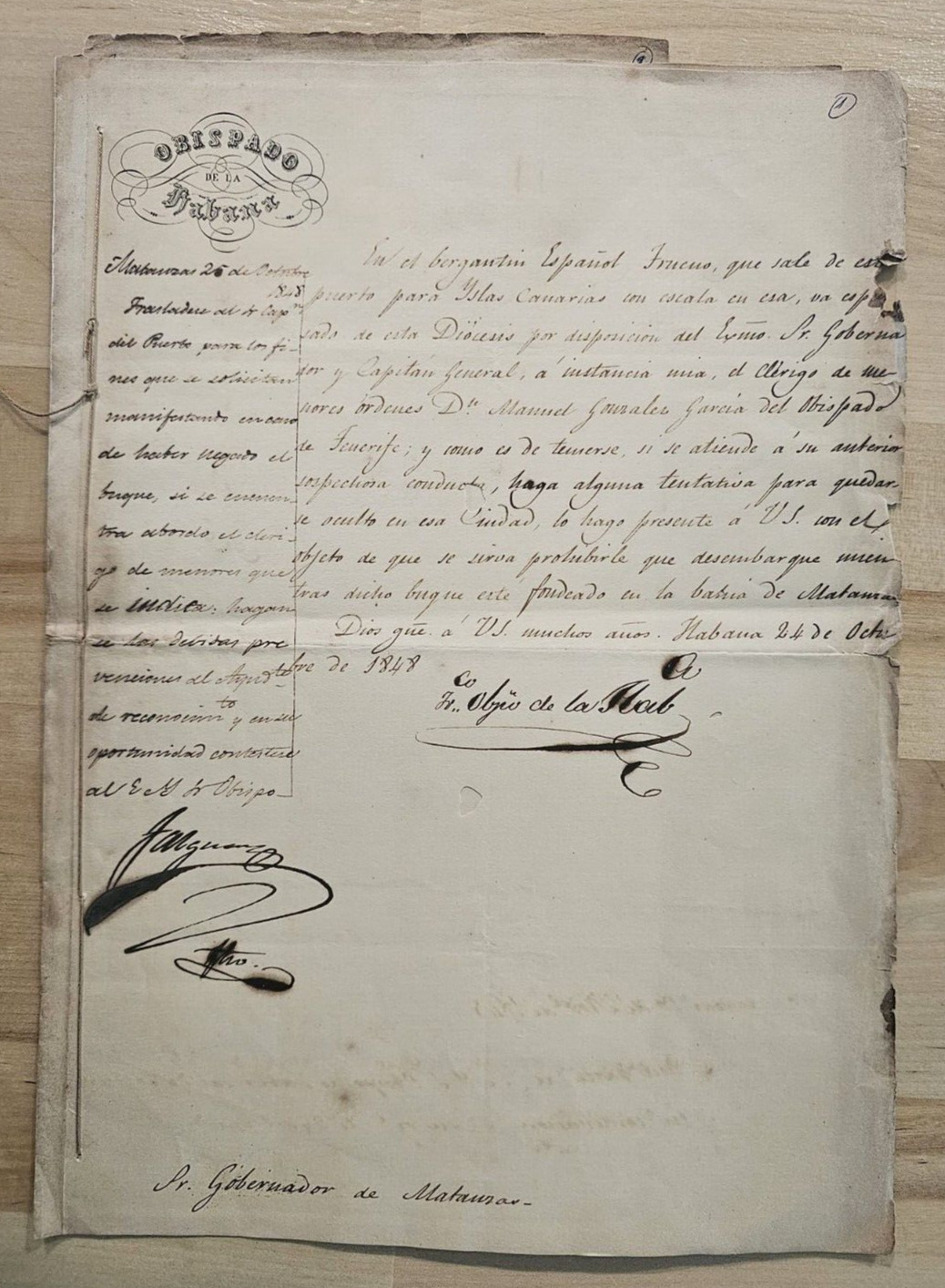 ANTIQUE SPAIN COLONY Letter 1848 BEFORE SPAN AM WAR EMBARGOED US SHIPS DOCUMENT ANTIQUE SPAIN COLONY Letter 1848 BEFORE SPAN AM WAR EMBARGOED US SHIPS DOCUMENT