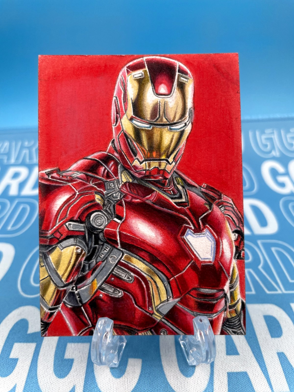 GGC Studio Marvel Iron Man Hand Drawn Custom Art Sketch Card 1/1 AUTO GGC Studio Marvel Iron Man Hand Drawn Custom Art Sketch Card 1/1 AUTO