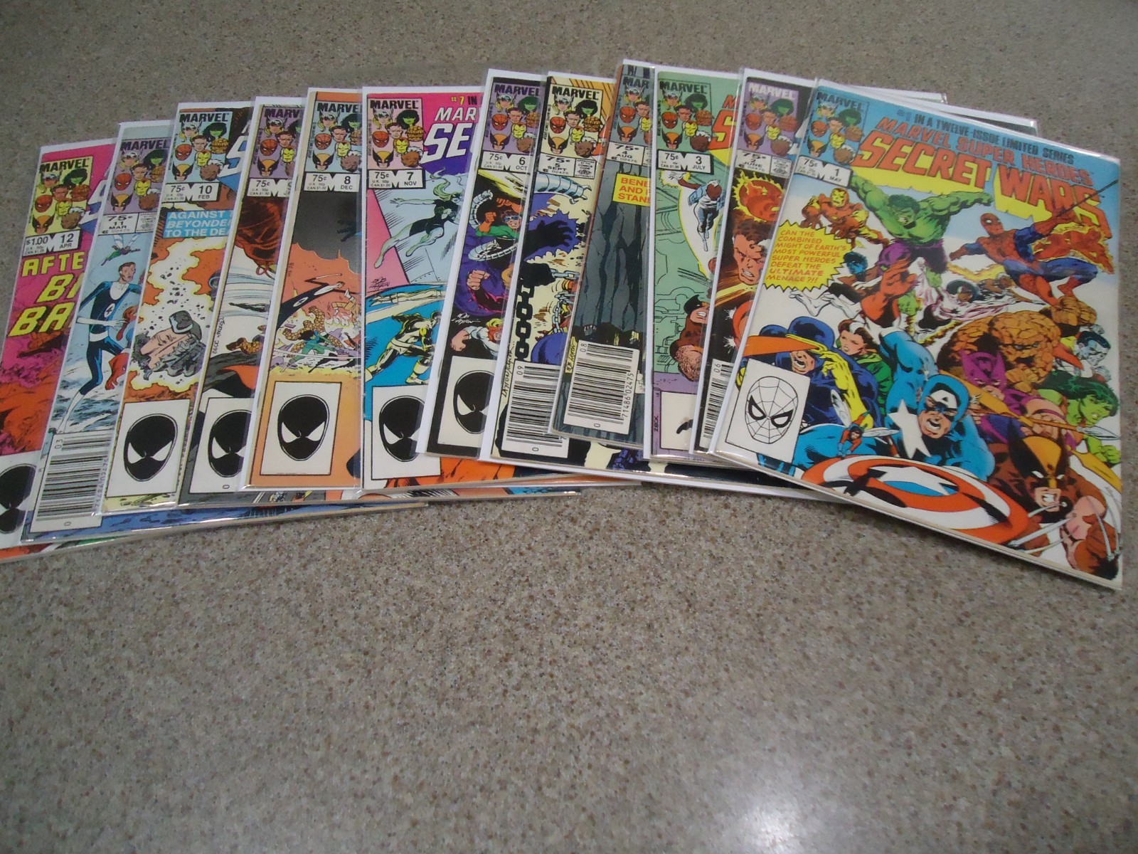 MARVEL SUPER HEROES SECRET WARS COMPLETE SERIES 1-12 MARVEL SUPER HEROES SECRET WARS COMPLETE SERIES 1-12