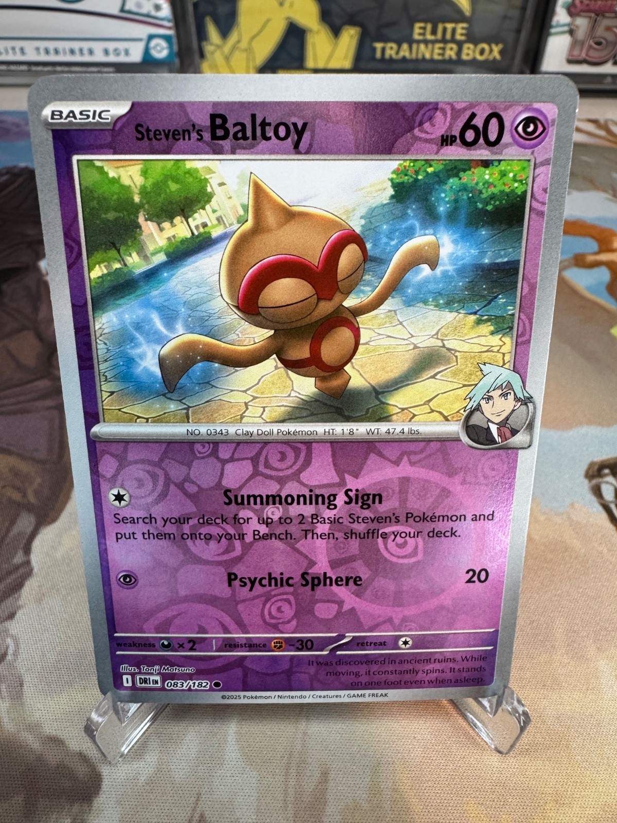 Steven\'s Baltoy 83/182 - Reverse Holofoil NM - SV: Destined Rivals - Pokémon TCG Steven\'s Baltoy 83/182 - Reverse Holofoil NM - SV: Destined Rivals - Pokémon TCG