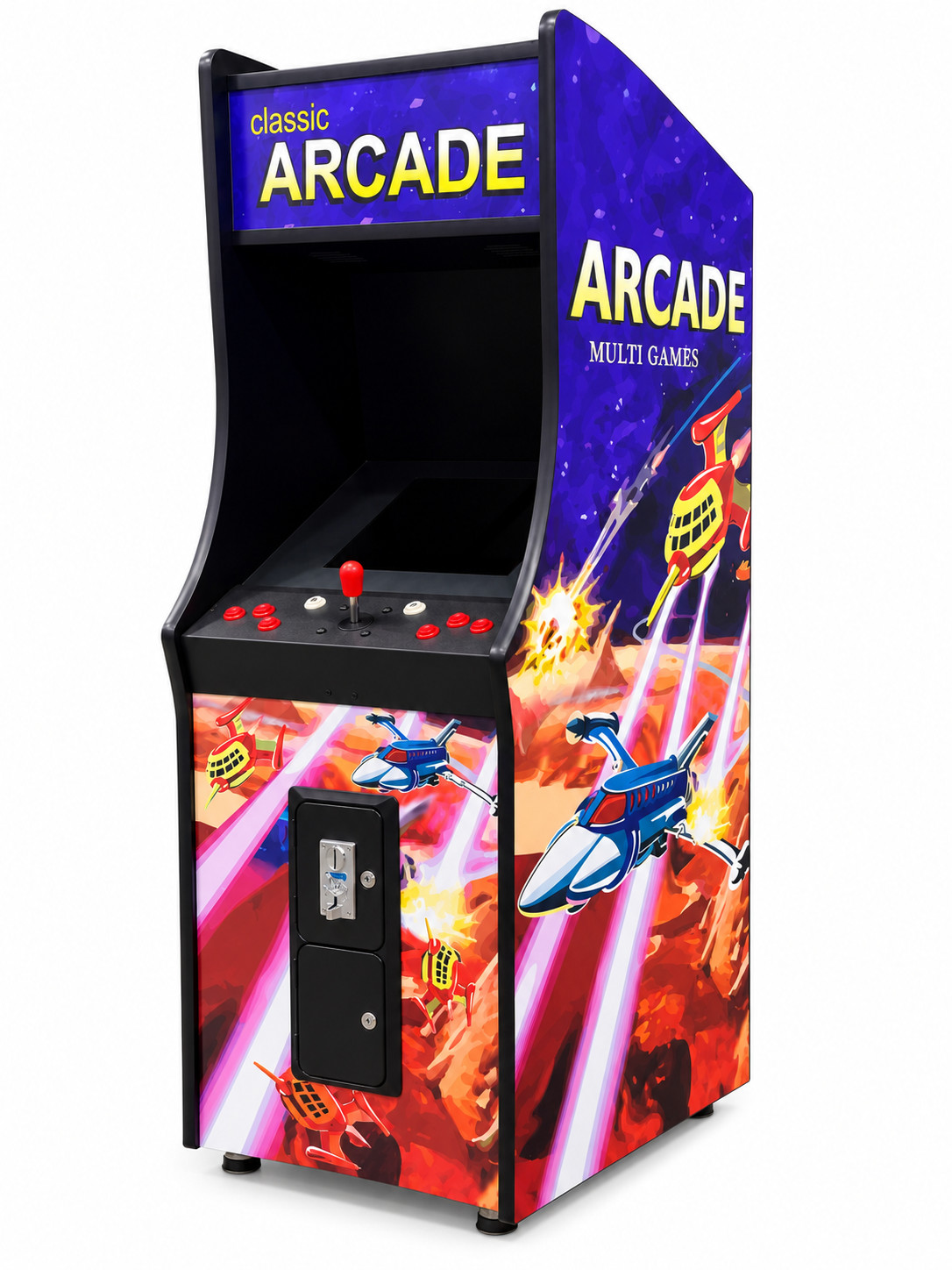 FULL-SIZED Classic Style Upright Arcade with over 60 Retro Games FULL-SIZED Classic Style Upright Arcade with over 60 Retro Games